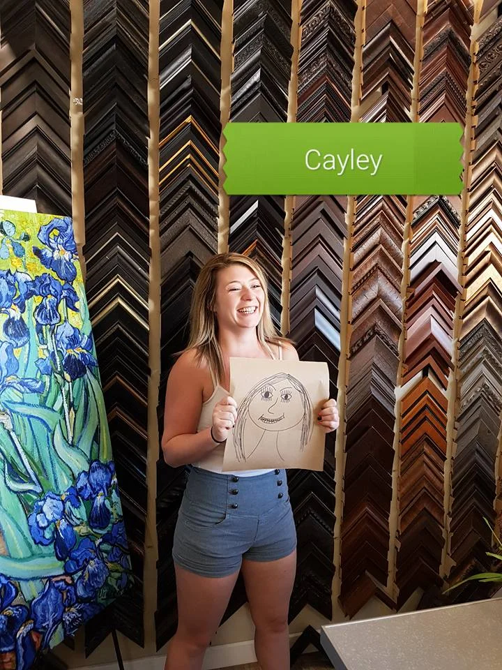 This is Caylee from team "Blast From The Past" the winner of The Great Dash Selfie contest at Art Affects.
