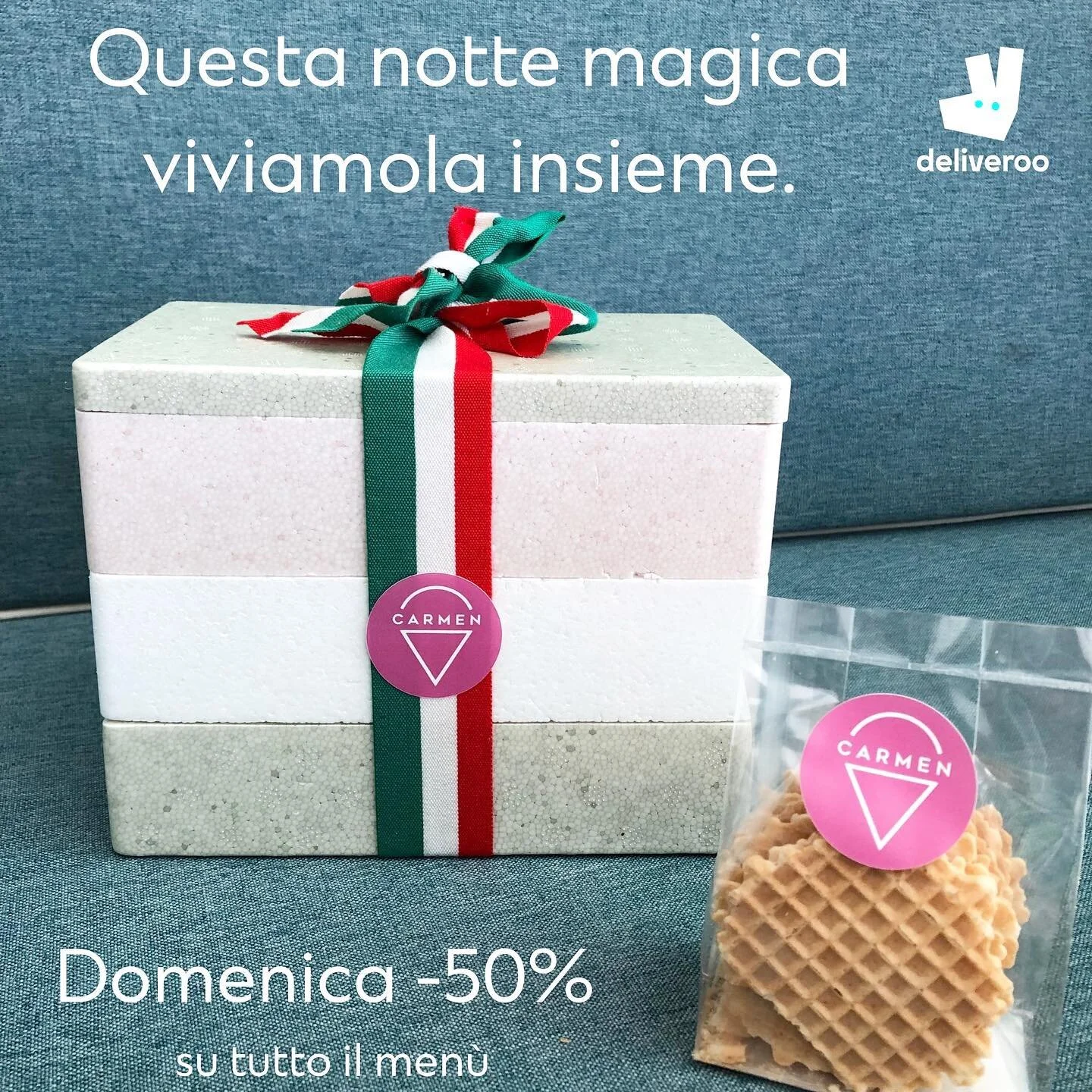 📌Save the date!
Domenica 11 Luglio vivi la finalissima insieme a noi! 🏆⚽️
Ordina su @deliveroo_italy e approfitta del 50% di sconto su tutto il nostro men&ugrave;. 🤩

Promo valida per ordini superiori a 25&euro;