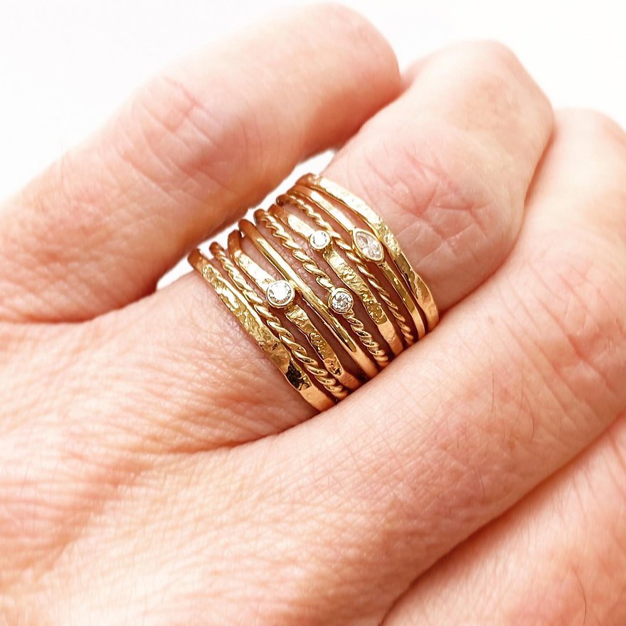 Twisted Diamond Ring by Joy Annett Designs Noinkee s