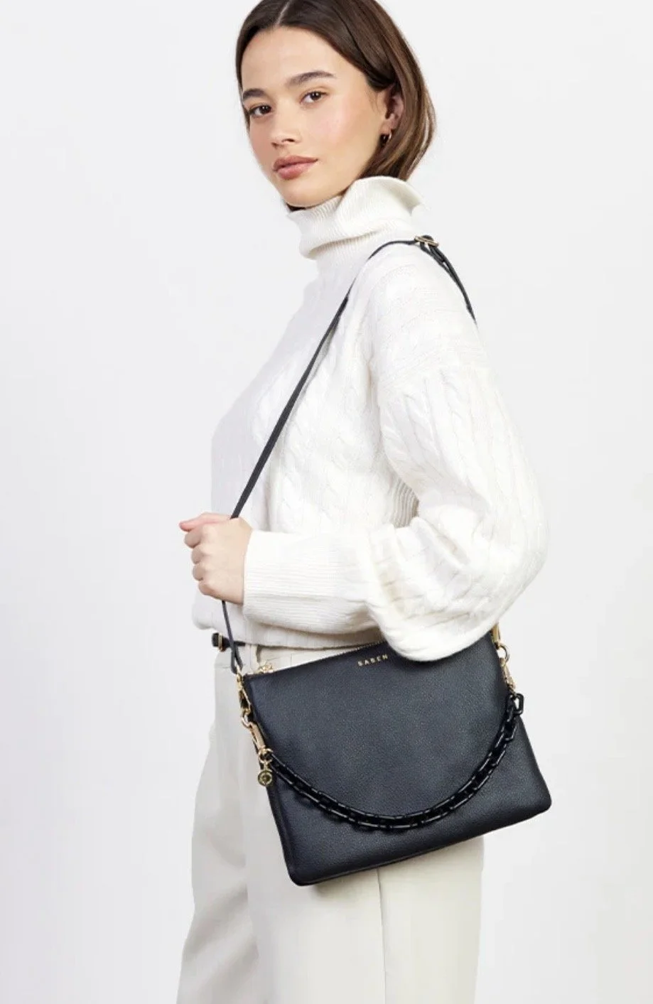 Matilda  Crossbody with Tonal Chain by SABEN