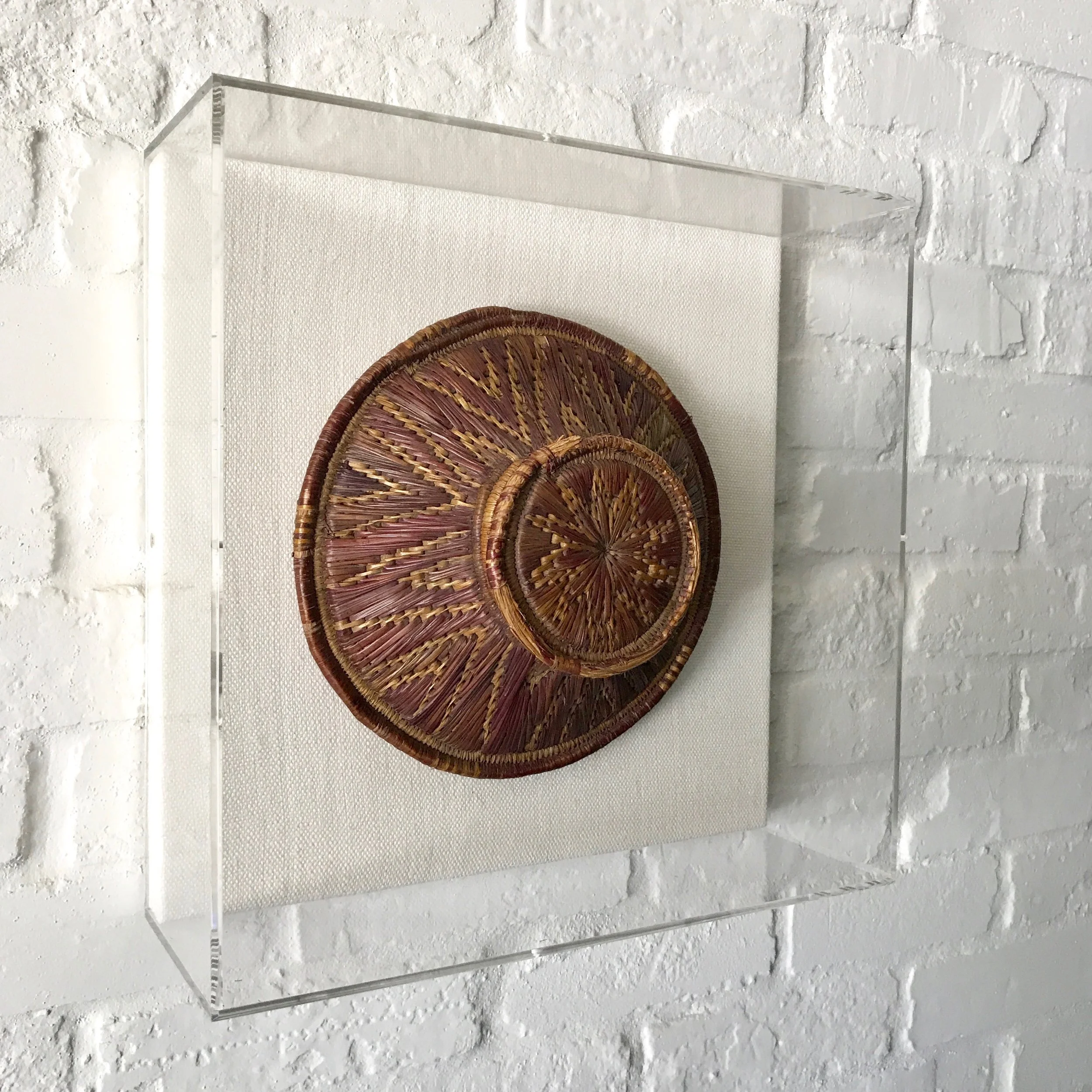 African Basket in Acrylic Frame