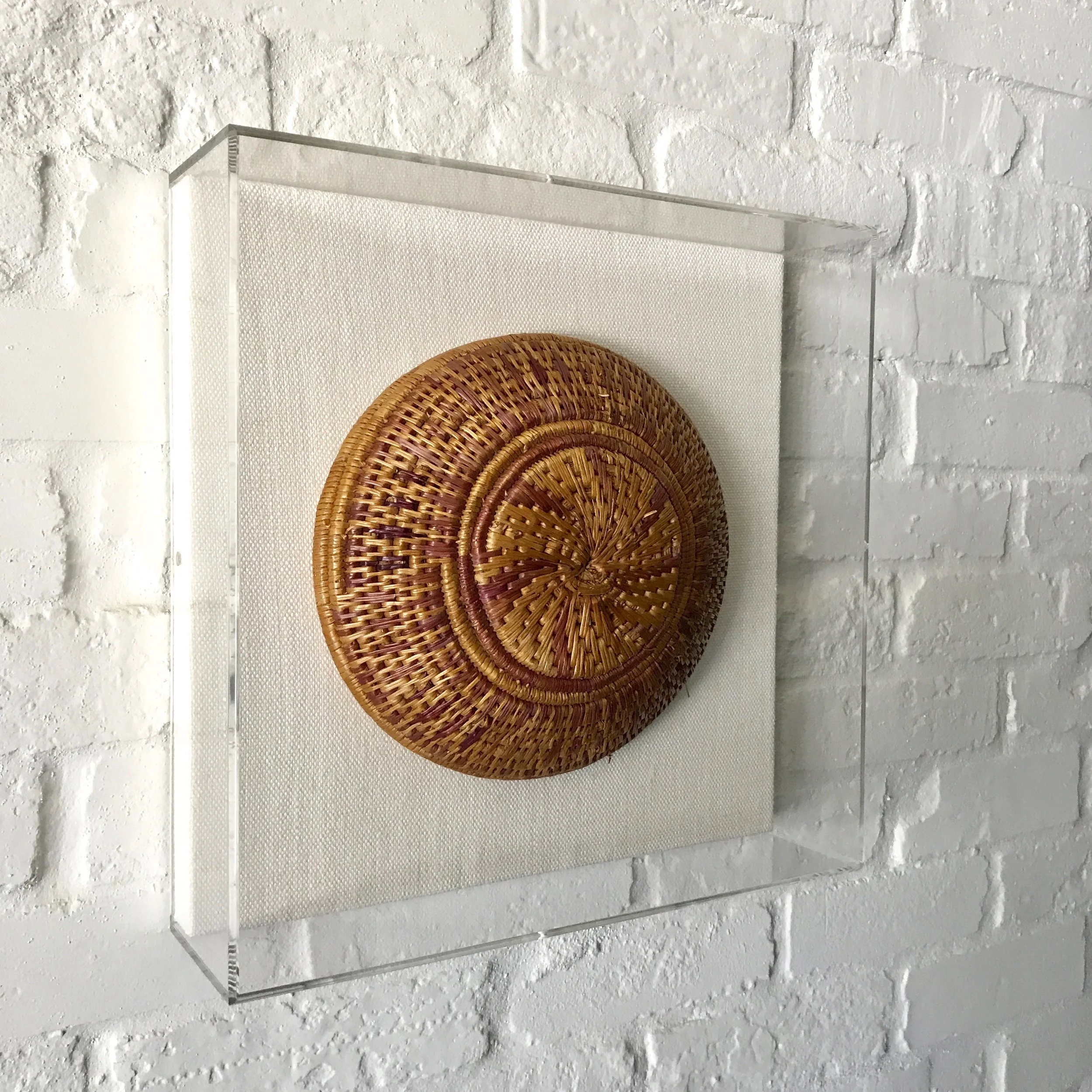 African Basket in Acrylic Frame