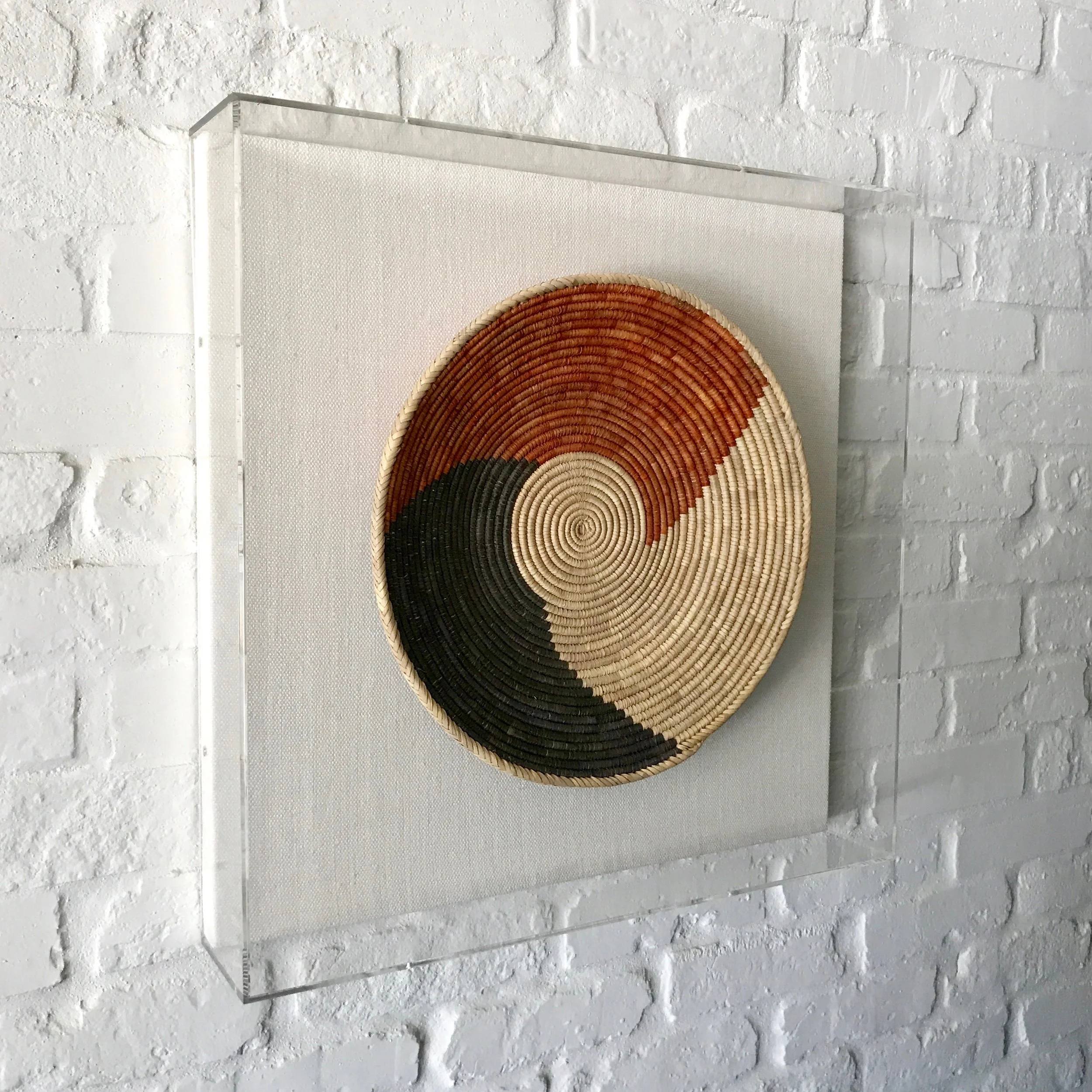 African Basket in Acrylic Frame