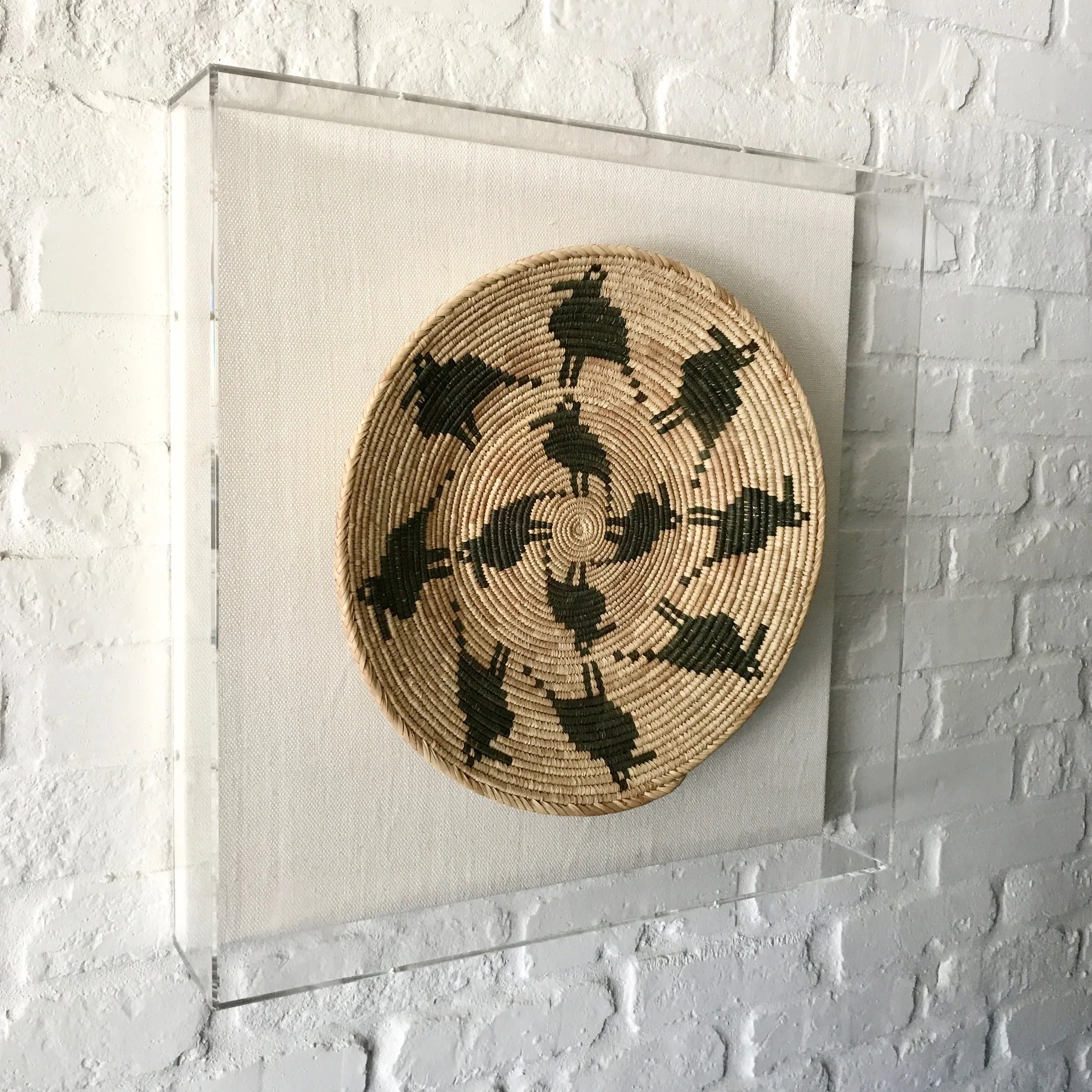 African Basket in Acrylic Frame