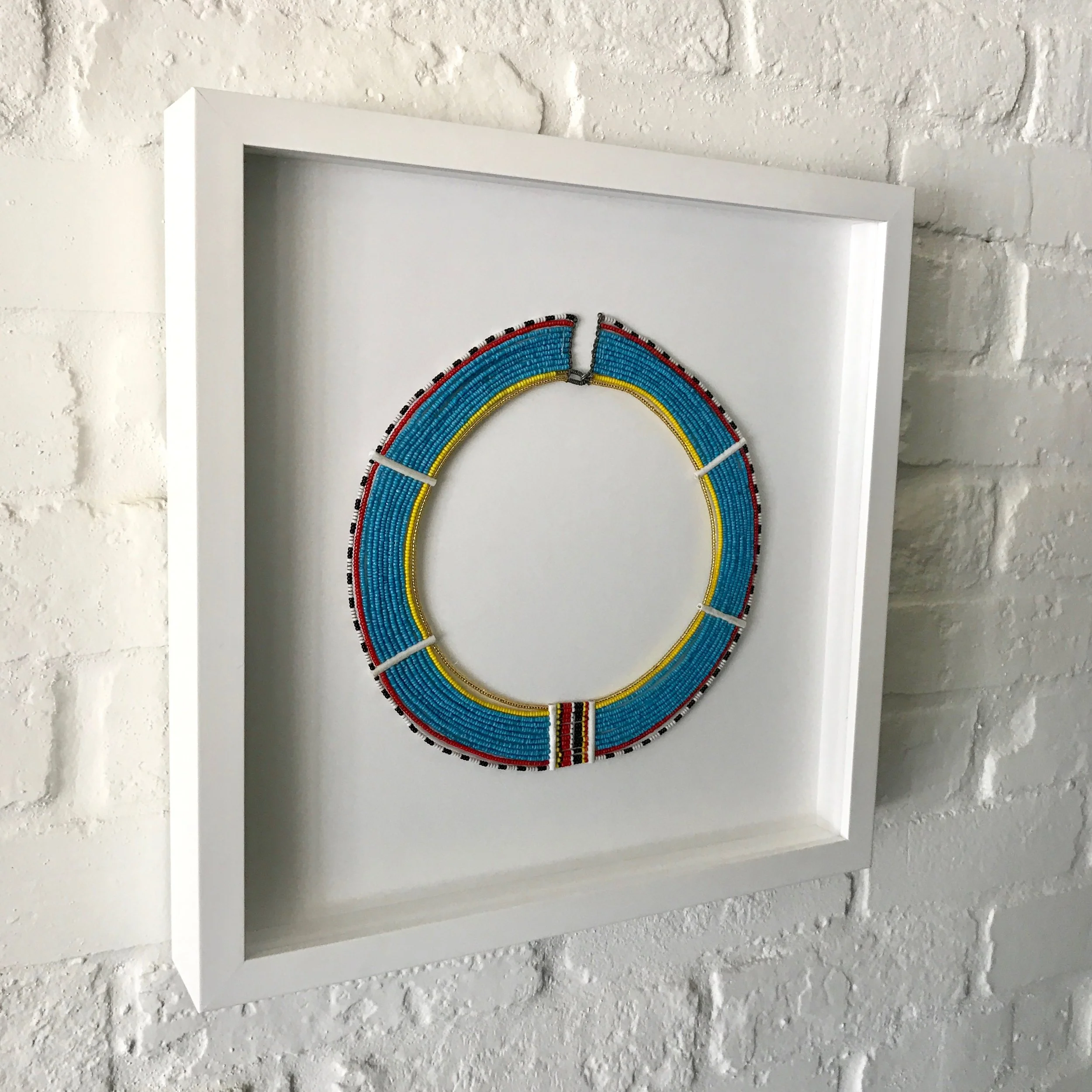 Framed Turquisoe African Necklace