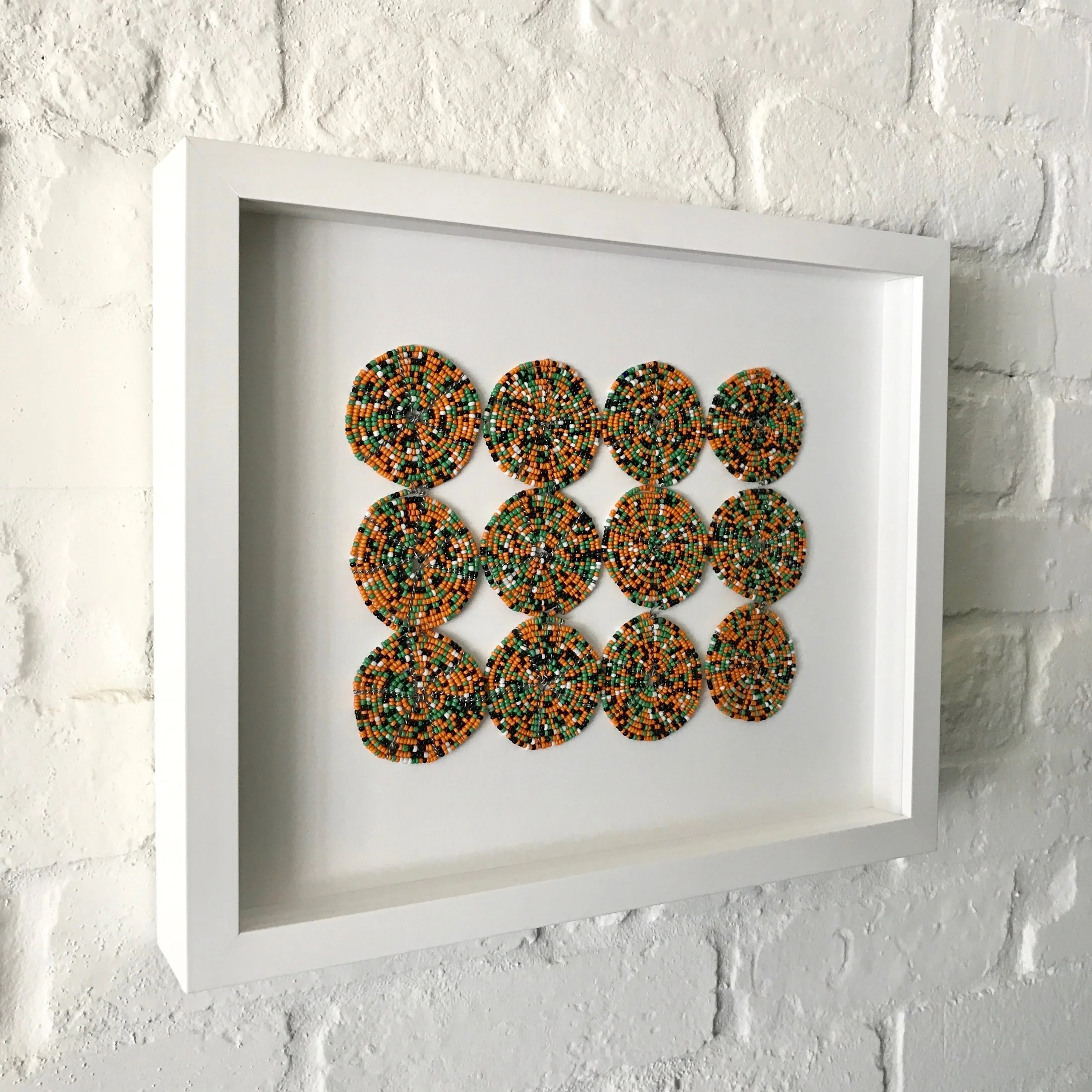 Framed African Multicolored Mat