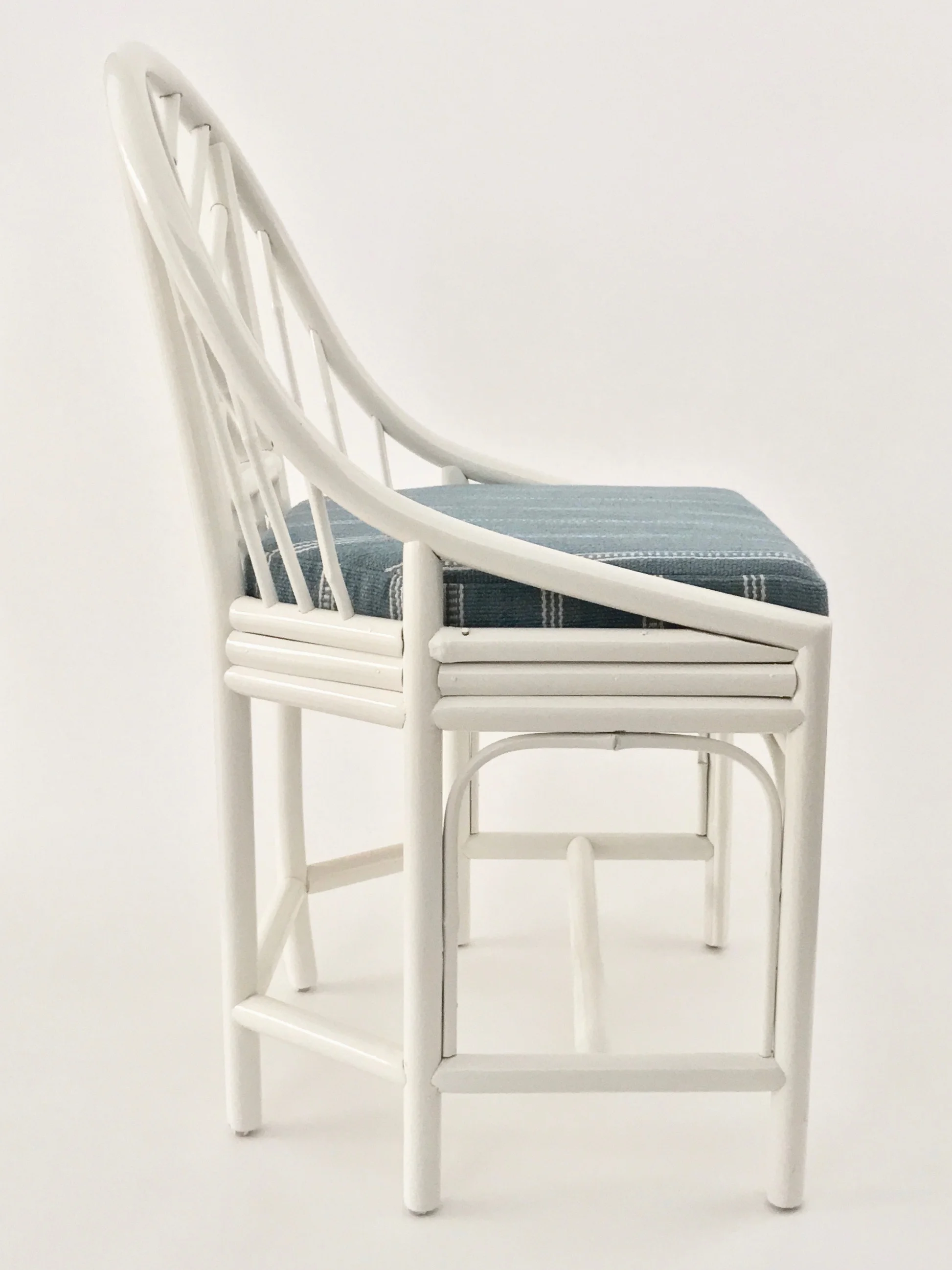 Painted Chippendale Desk Chair – Cowtan And Tout Fabric Cushion