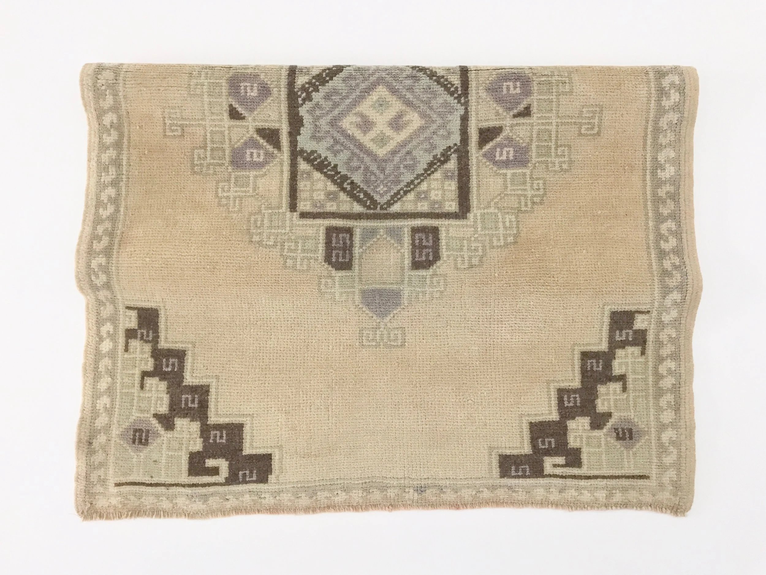 Turkish Konya Rug – Neutral, Brown And Lavender