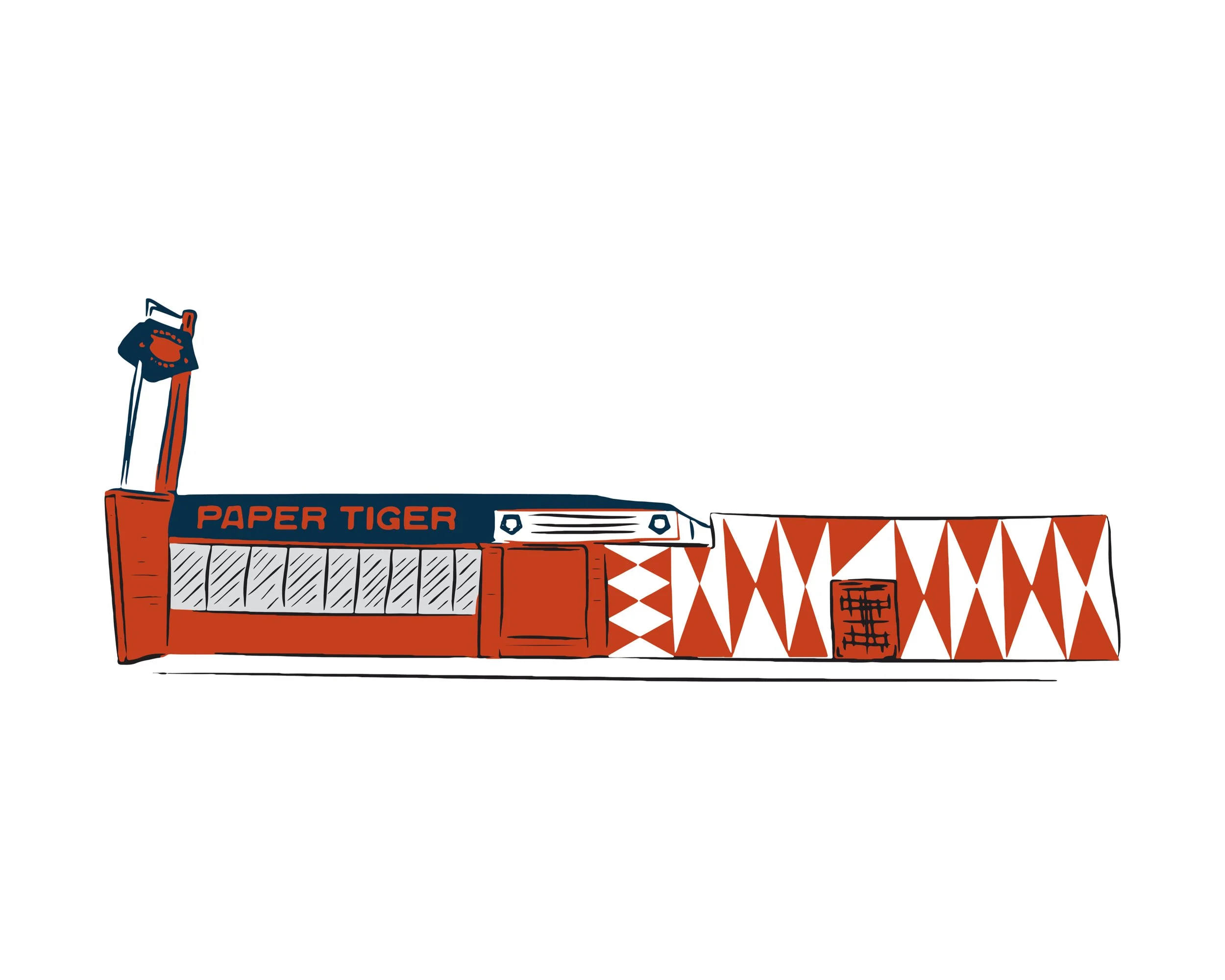 Paper Tiger San Antonio Empty Stomach Website Sketch
