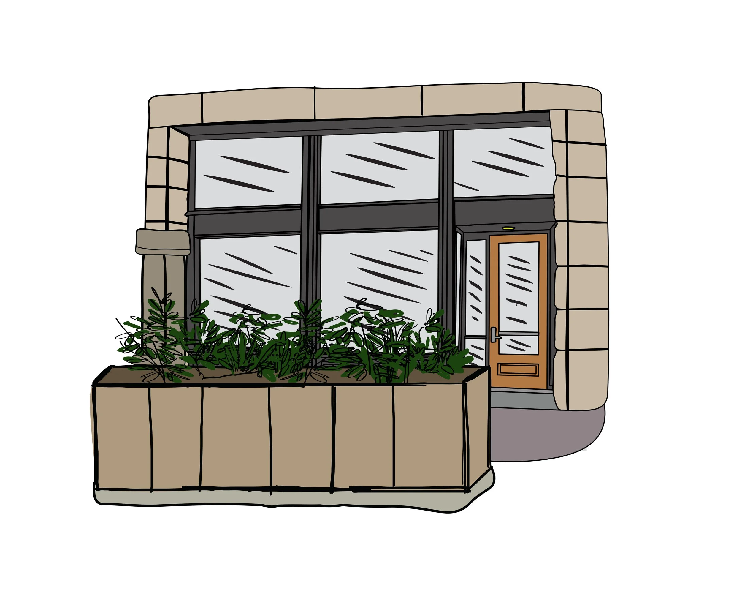 Bar Bamboosh Building Sketch