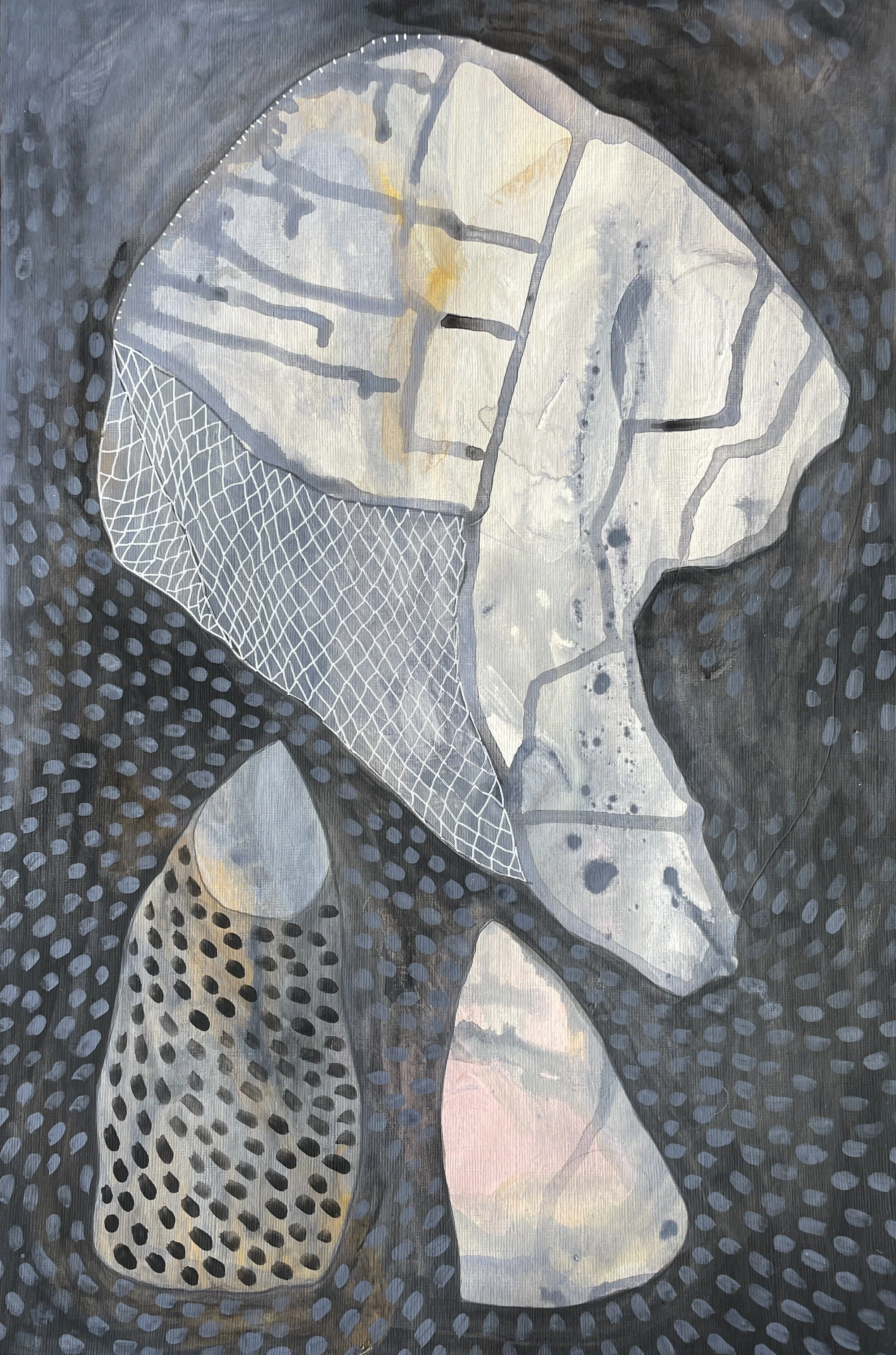  HOVER  Acrylic and ink on paper. 