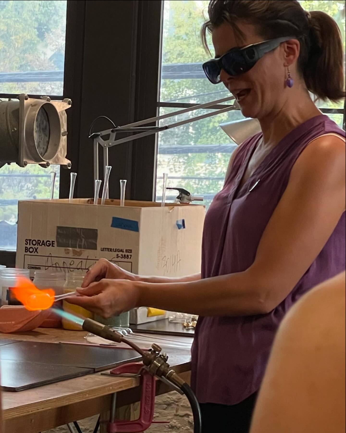 Fabulous first day of our 12th @ravenswood_artwalk and thanks to everyone who joined us today! Stop by tomorrow from 11-6 for more excellent demos and gorgeous glass for sale&hellip; 🔥