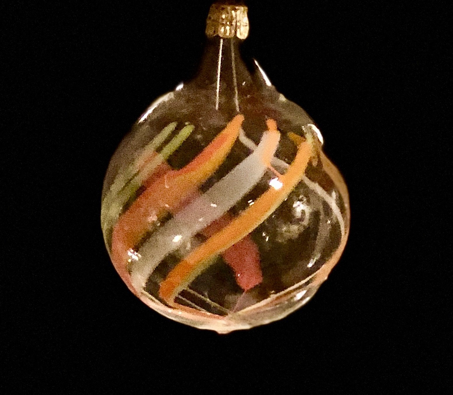 New! Blown Glass Stringer Ornaments (10 Ornaments) 