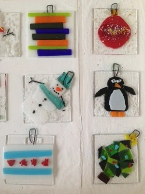 Fused Glass Ornaments