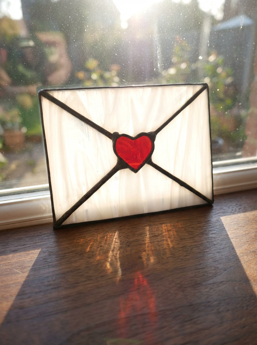 NEW! Stained Glass Valentine's Day Love Letter
