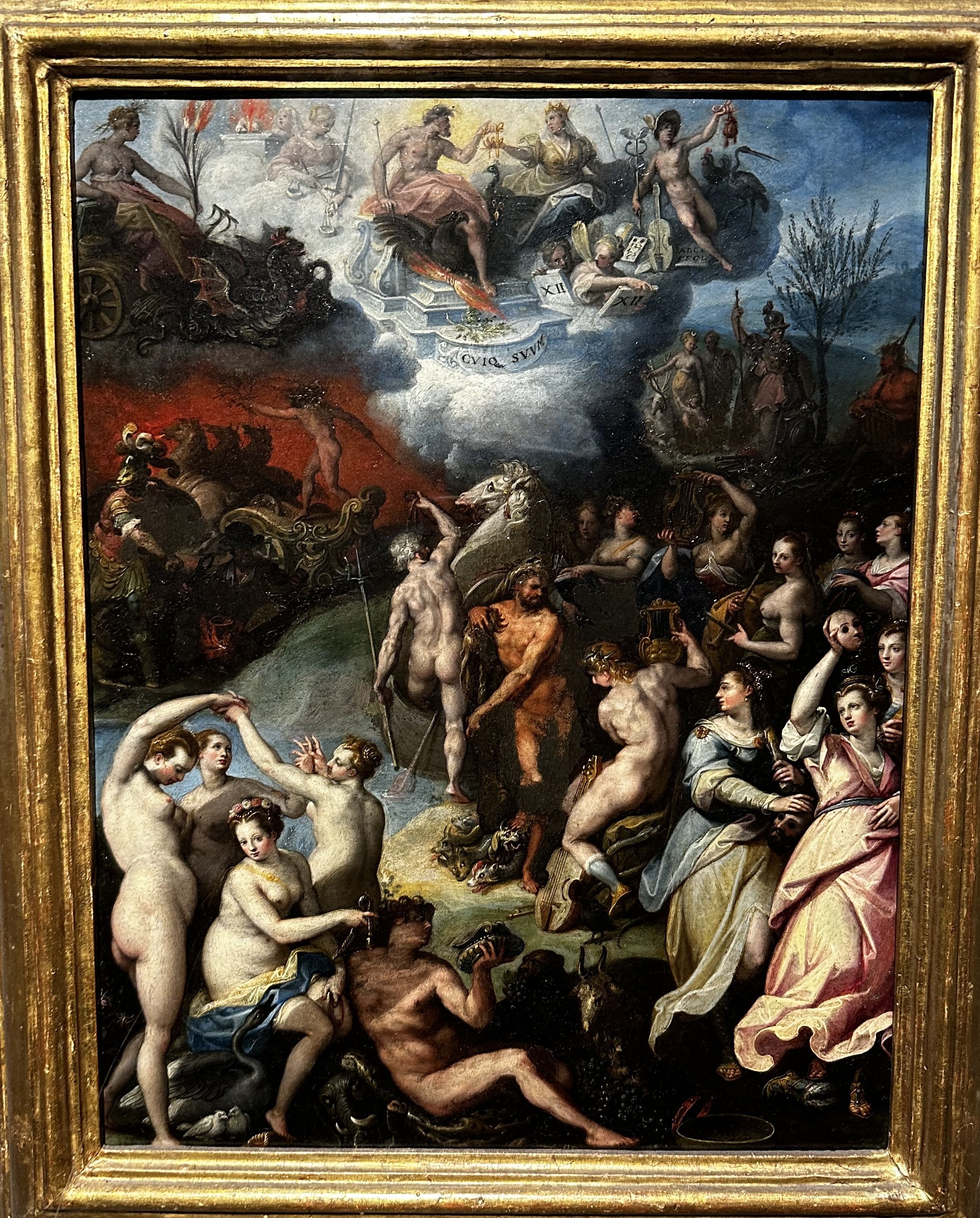 1576 The Olympian Gods with Hercules and the Muses by Zucchi Uffizi Gallery.jpeg