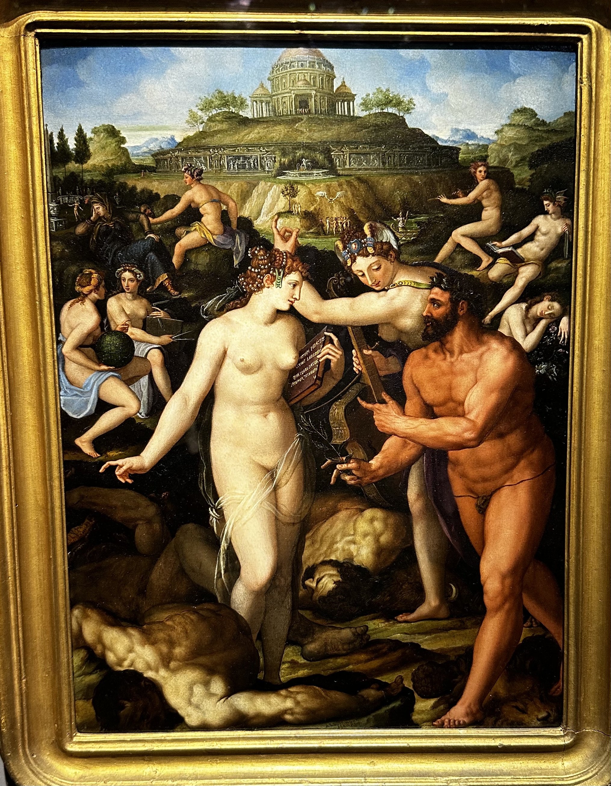 1568 Hercules Crowned by the Muses by Allori Uffizi Gallery.jpeg