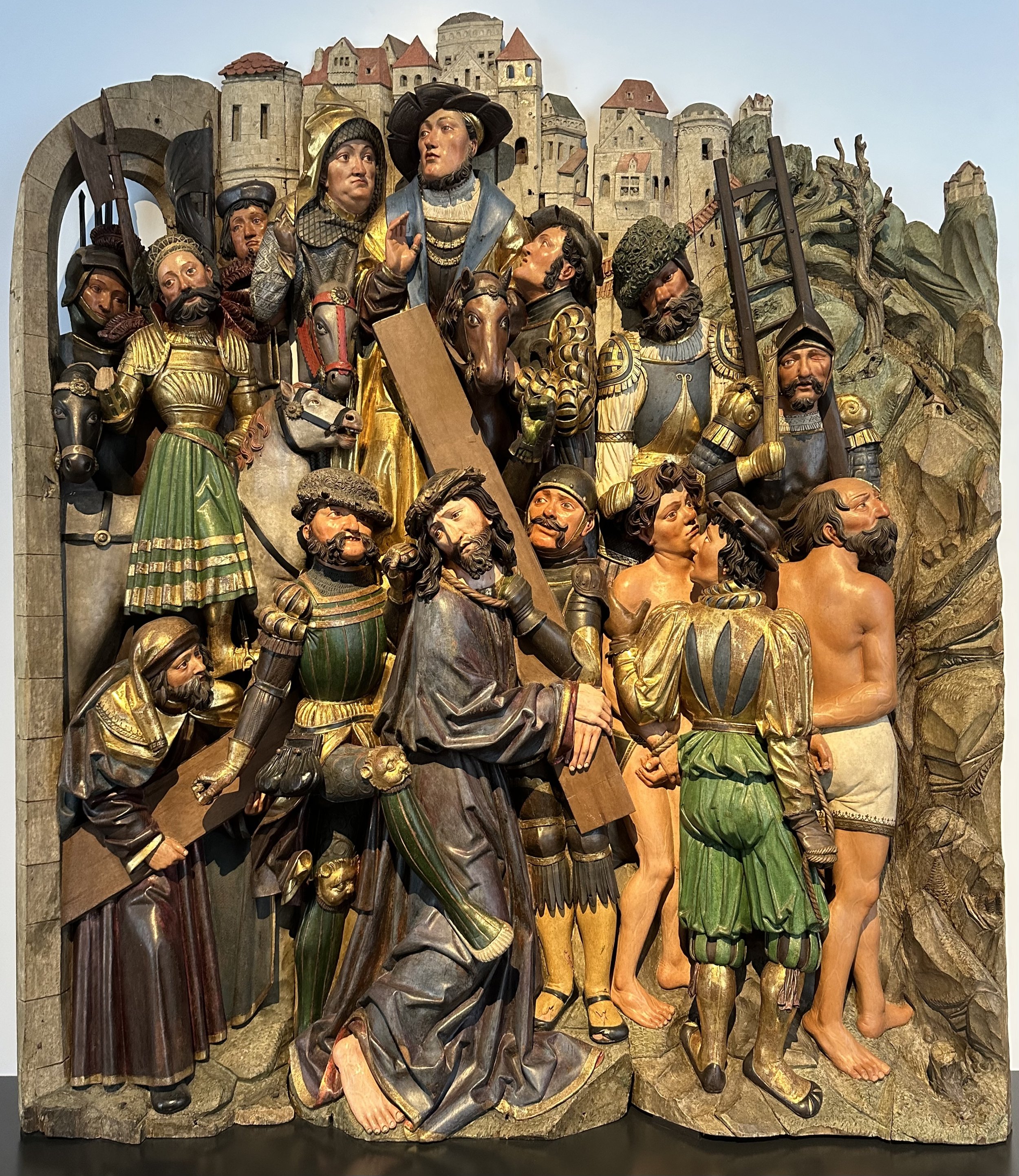 1520 Passion Relief with Christ Carrying the Cross by Niclaus Weckmann Landesmuseum Wurttemberg.jpeg