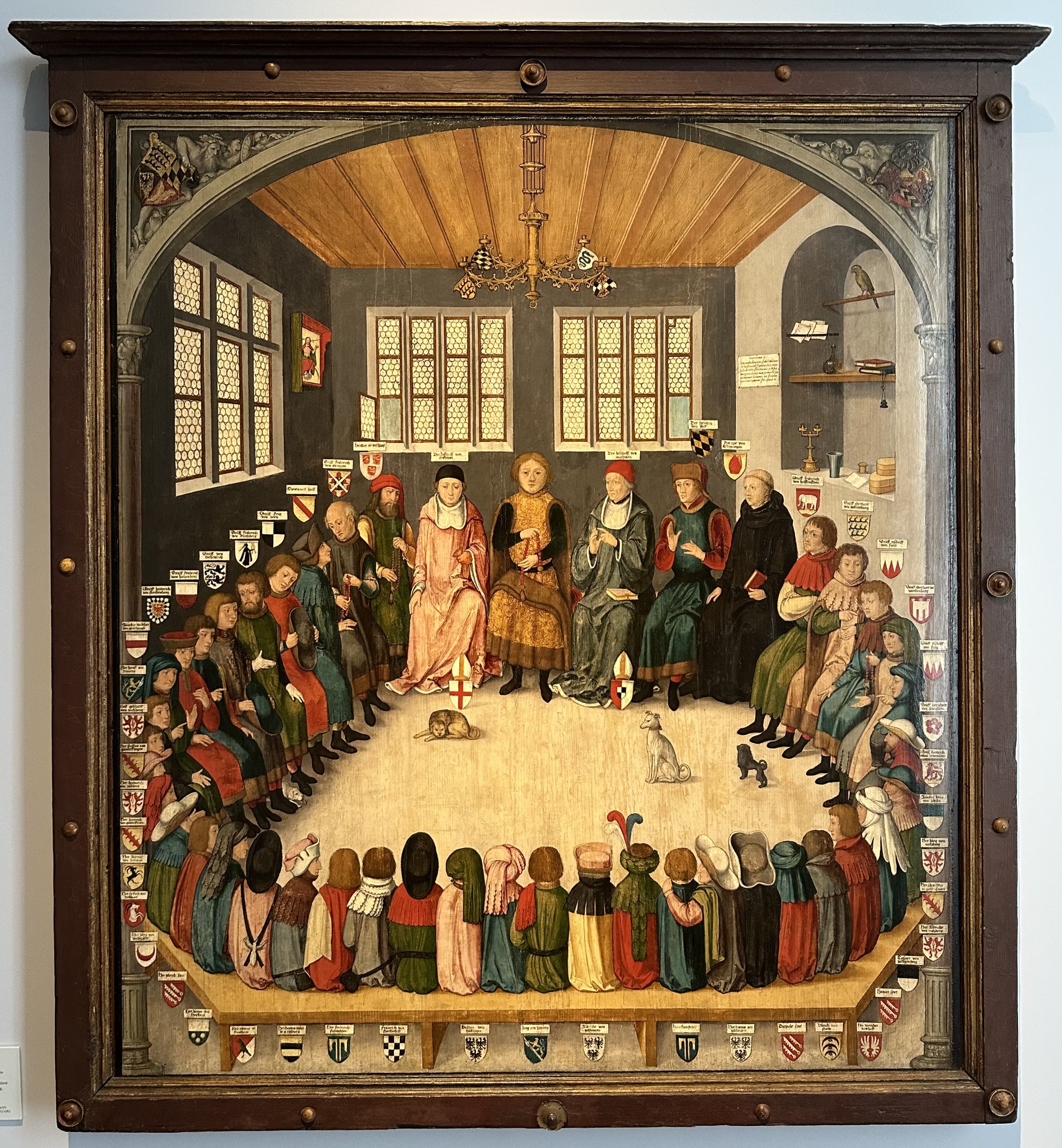 1575-1583 Council Meeting of Court Eberhard the Mild of Wurttemberg by Duke Ludwigs Court Painter Landesmuseum Wurttemberg.jpeg