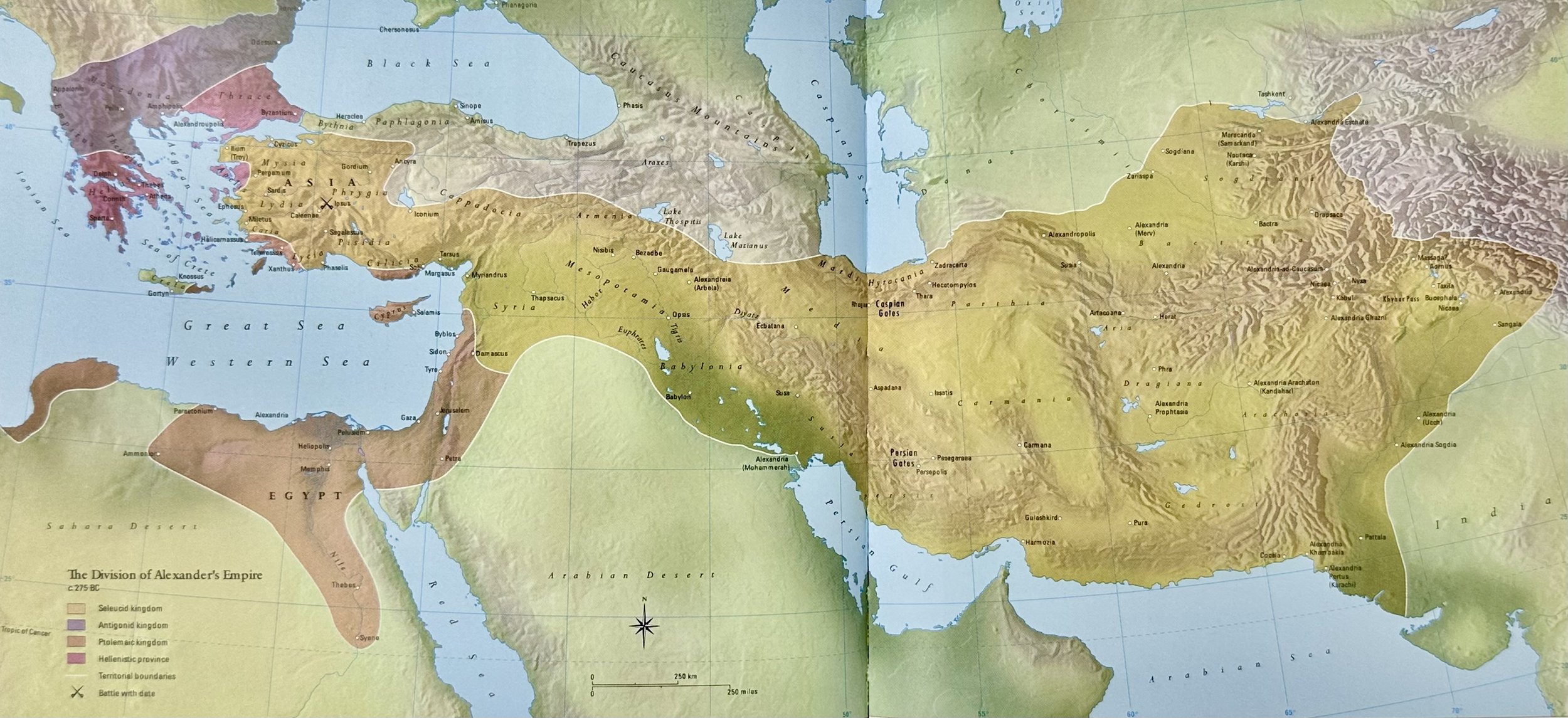 275 BCE Division of Alexanders Empire Atlas of the Bible.jpeg