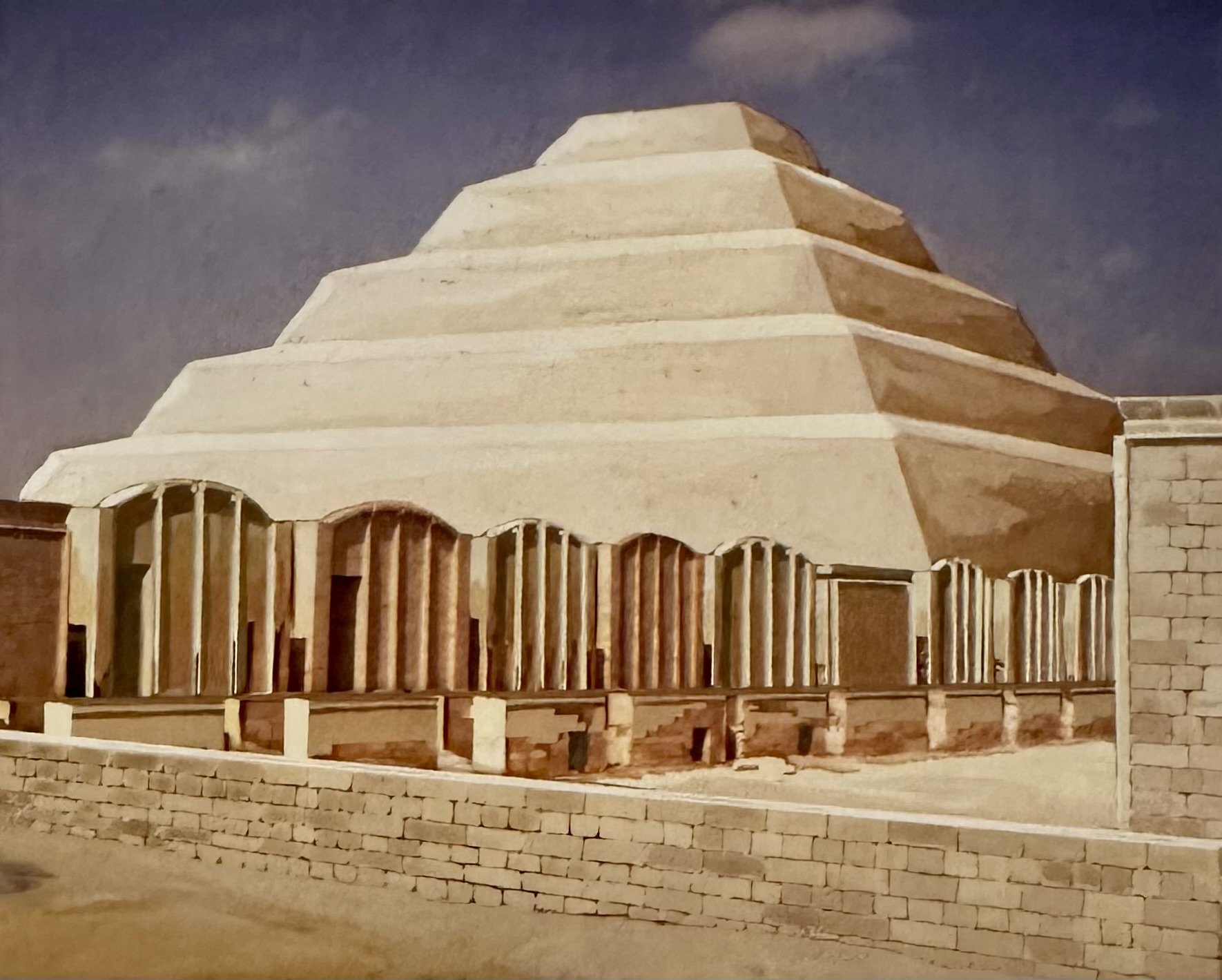 Saqqura Pyramid in King Djosers Palace Atlas of the Bible.jpeg