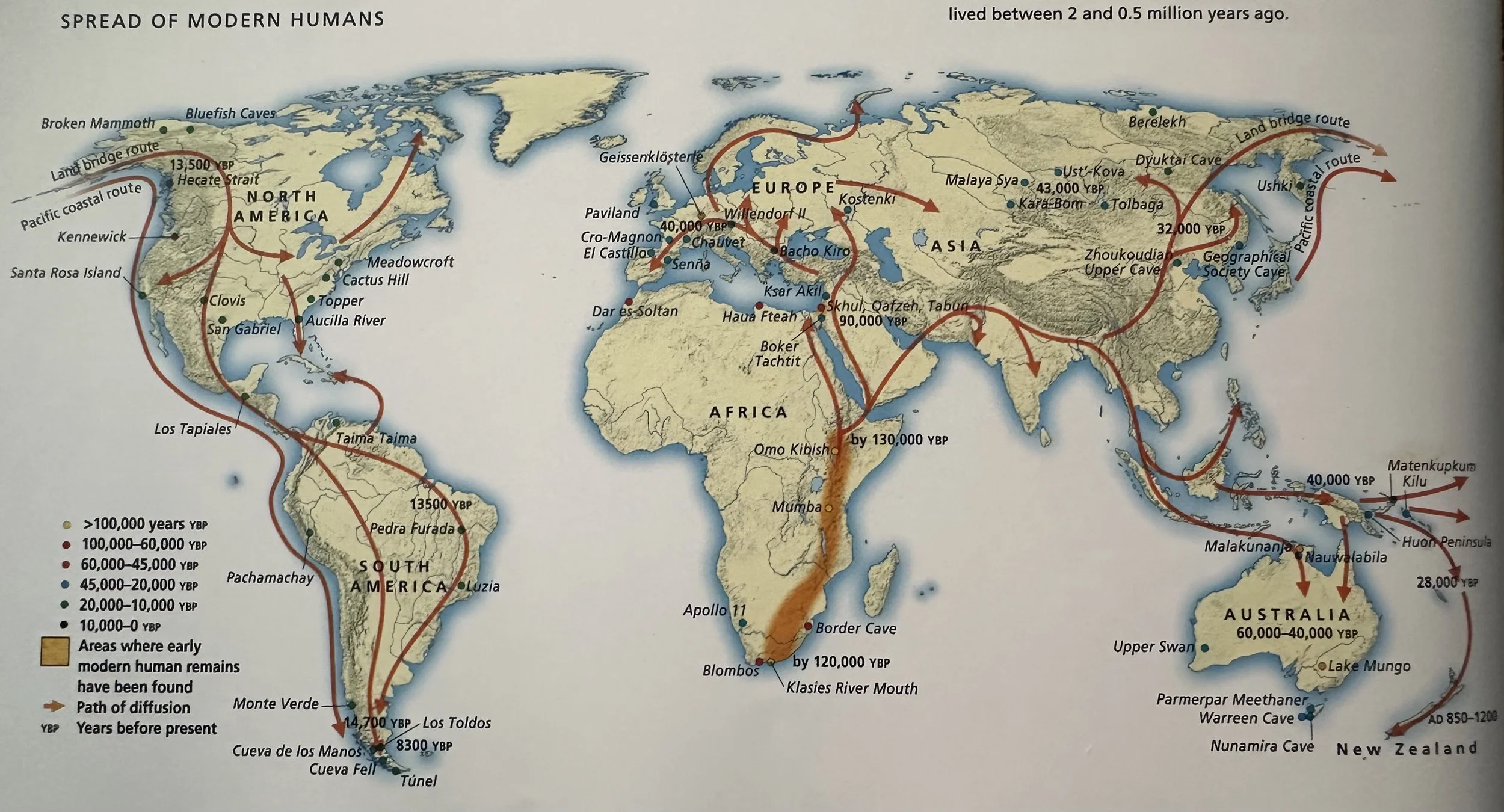 Spread of Modern Humans
