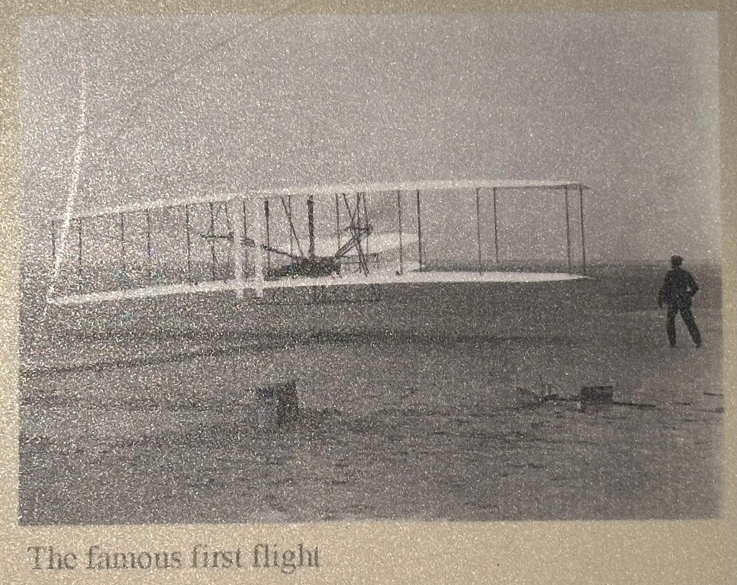 190312 Photo of the Famous First Flight by Kill Devil Hills Lifeguard John Daniels