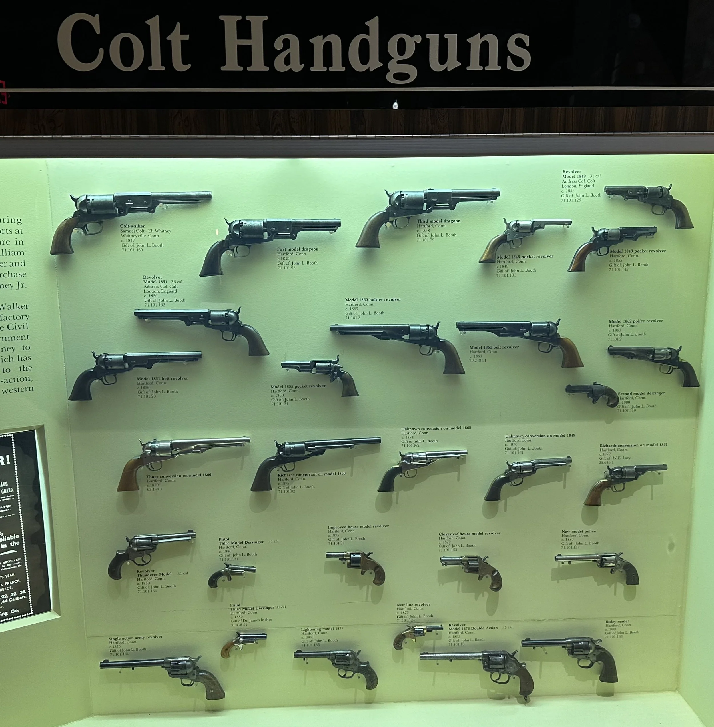 Colt Handguns Ford Museum