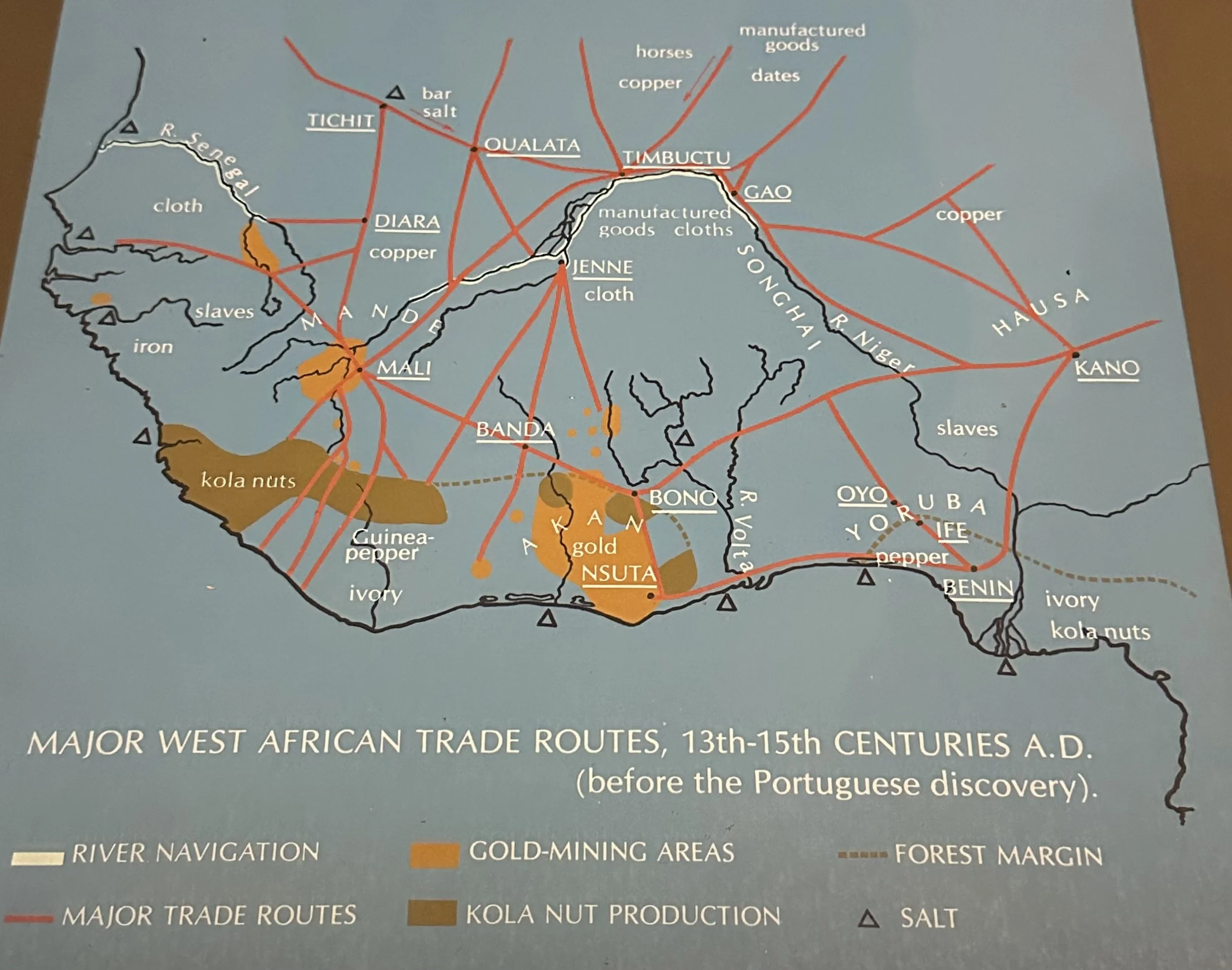 13-15c Major West African Trade Routes American Museum of Natural History