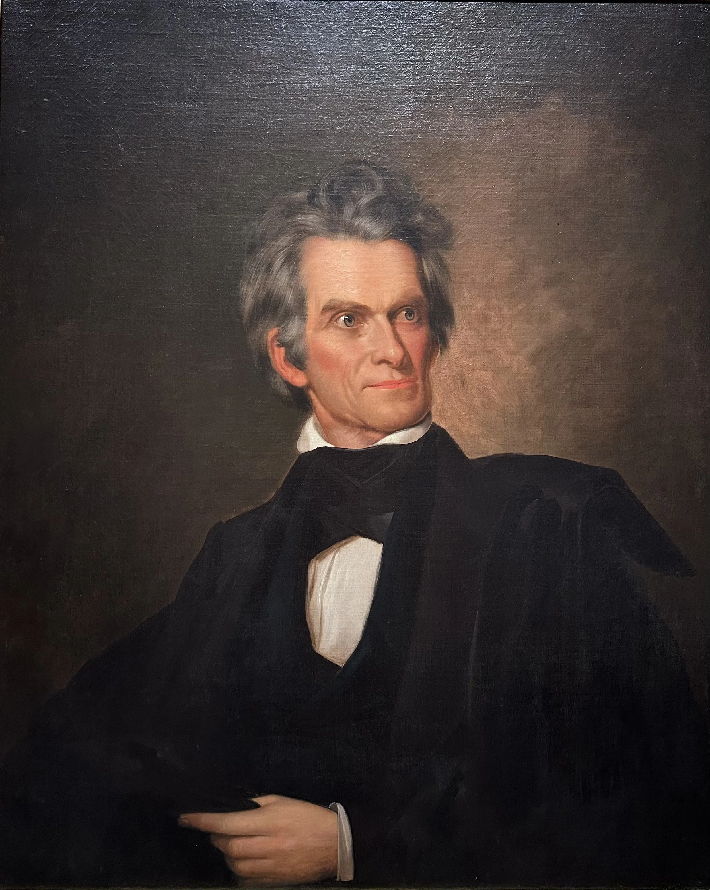 1845 Oil Portrait of John C. Calhoun (1782-1850) by George Healy US National Portrait Gallery