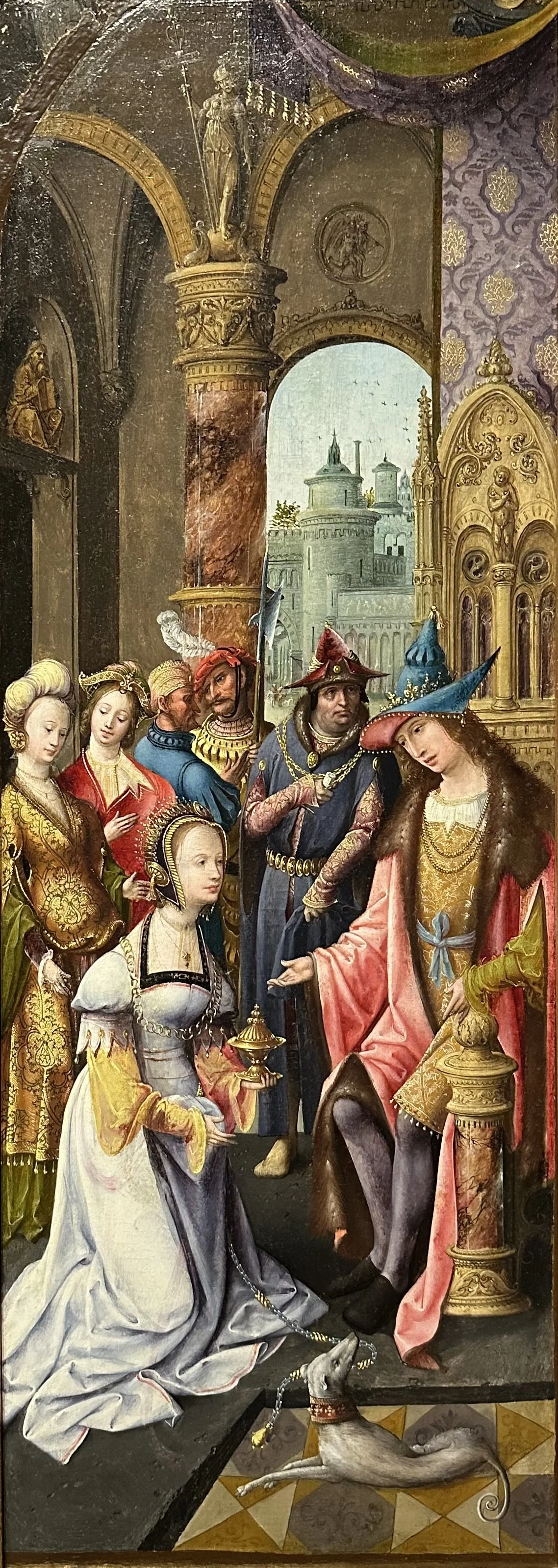 1520 King Solomon Receiving the Queen of Sheba by Antwerp Mannerist