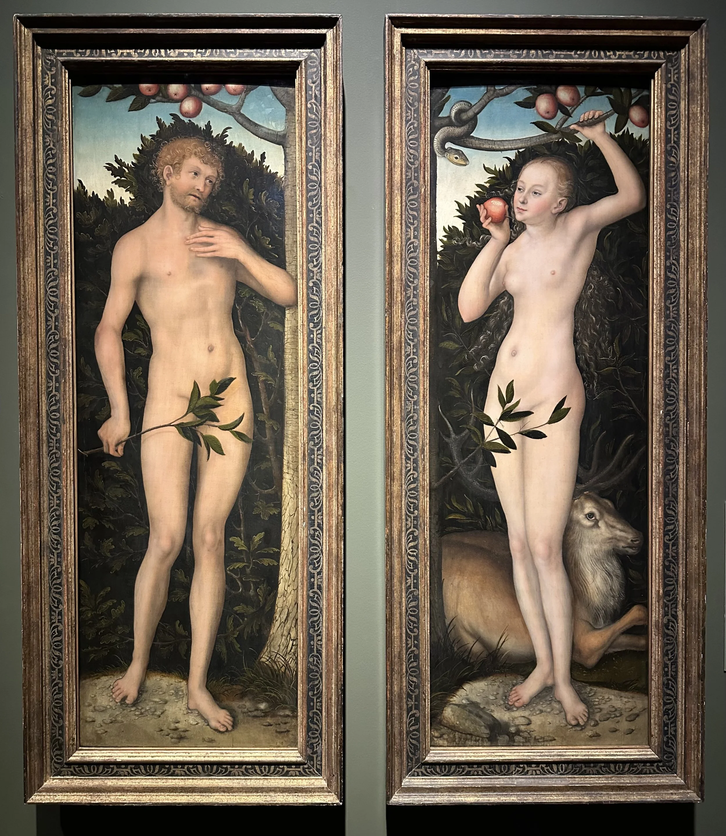 1533 Adam Eve by Lucas Cranach the Elder