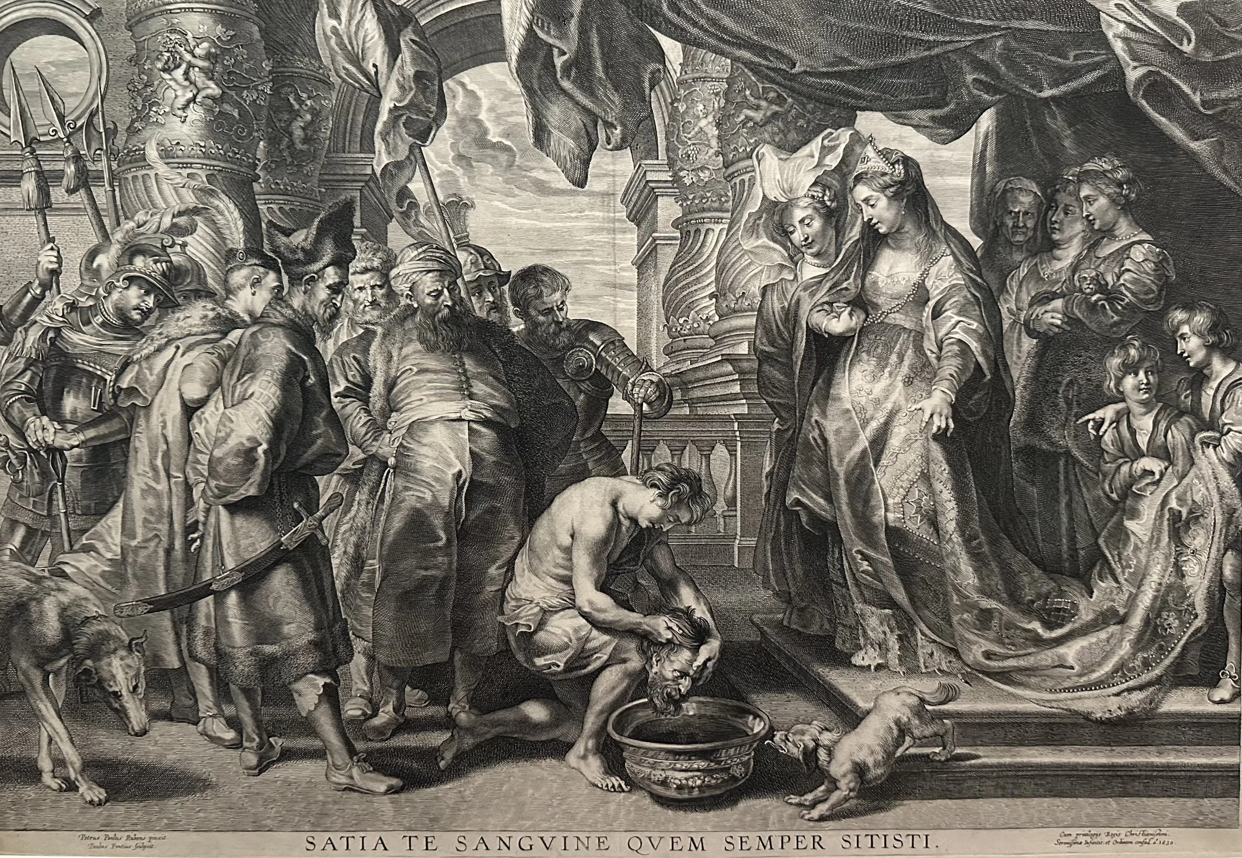 1630 Thomiris, Queen of the Scyths, with the Head of Cyrus by Paulus Pontius