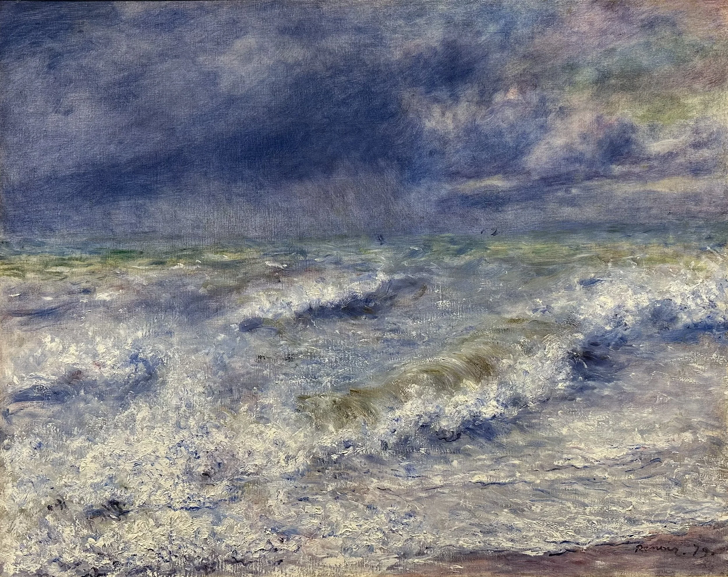 1879 Seascape by Pierre-Auguste Renoir 