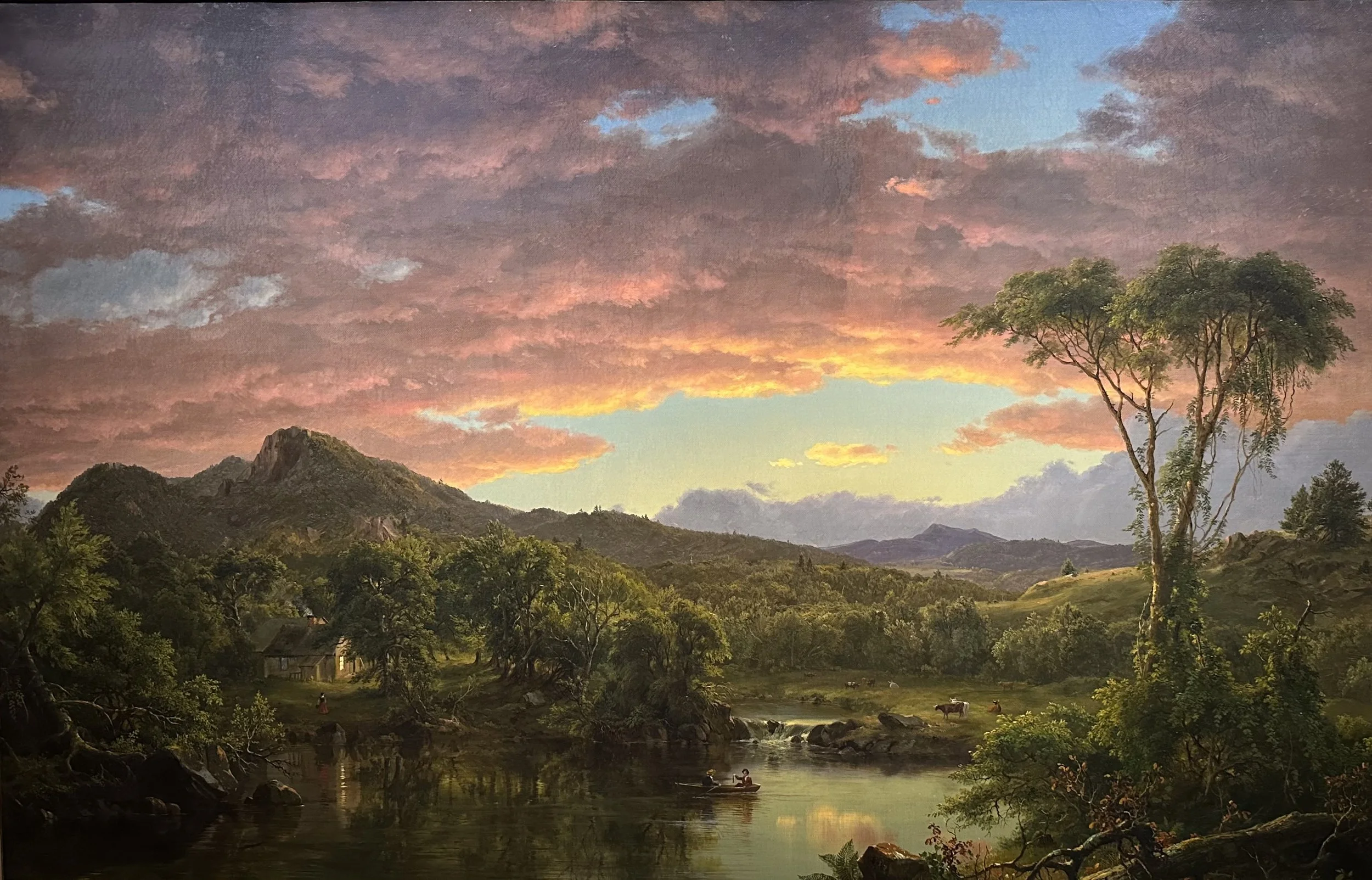 1854 A Country Home by Frederic Edwin Church