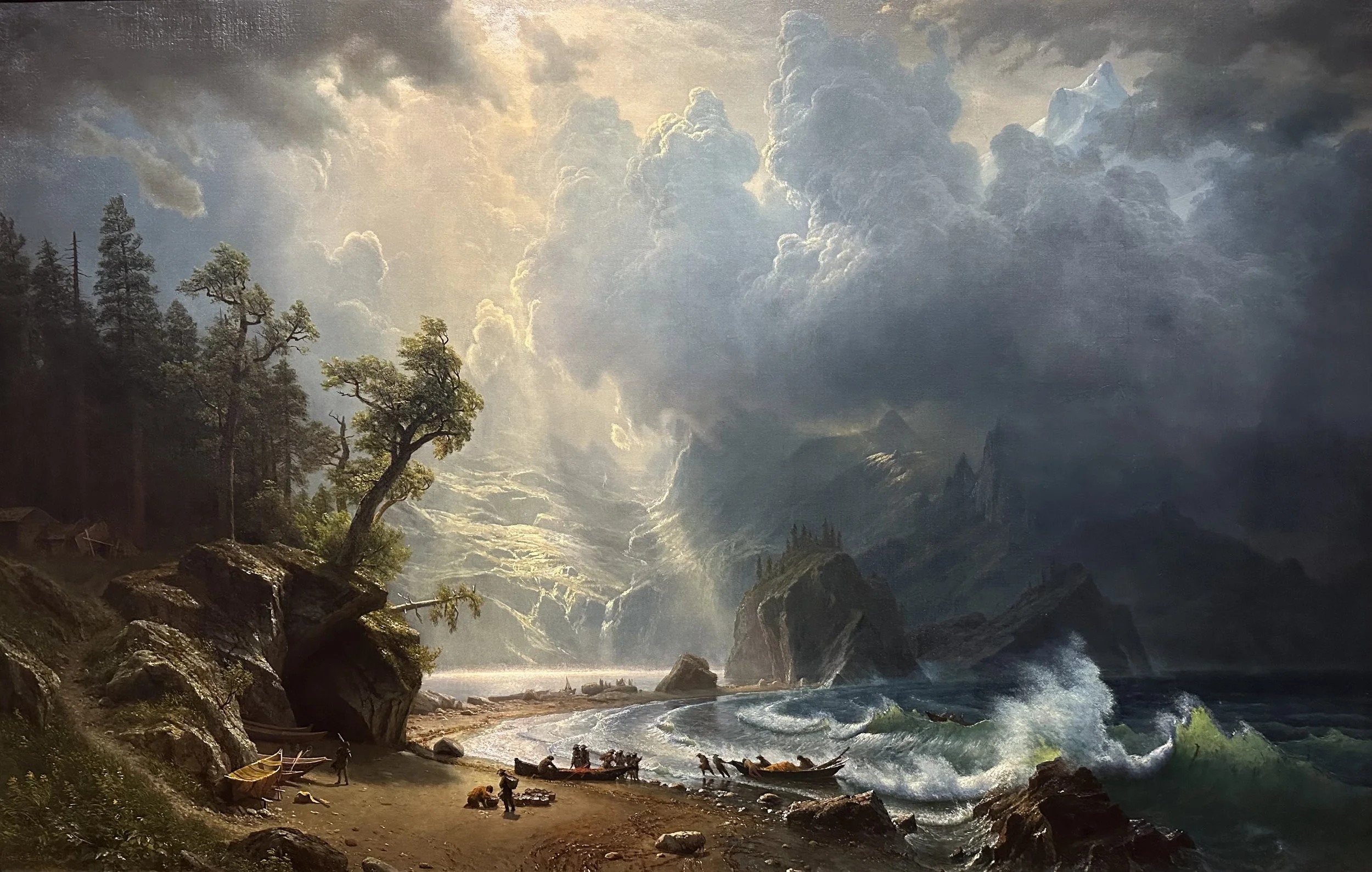1870 Puget Sound on the Pacific Coast by Albert Bierstadt
