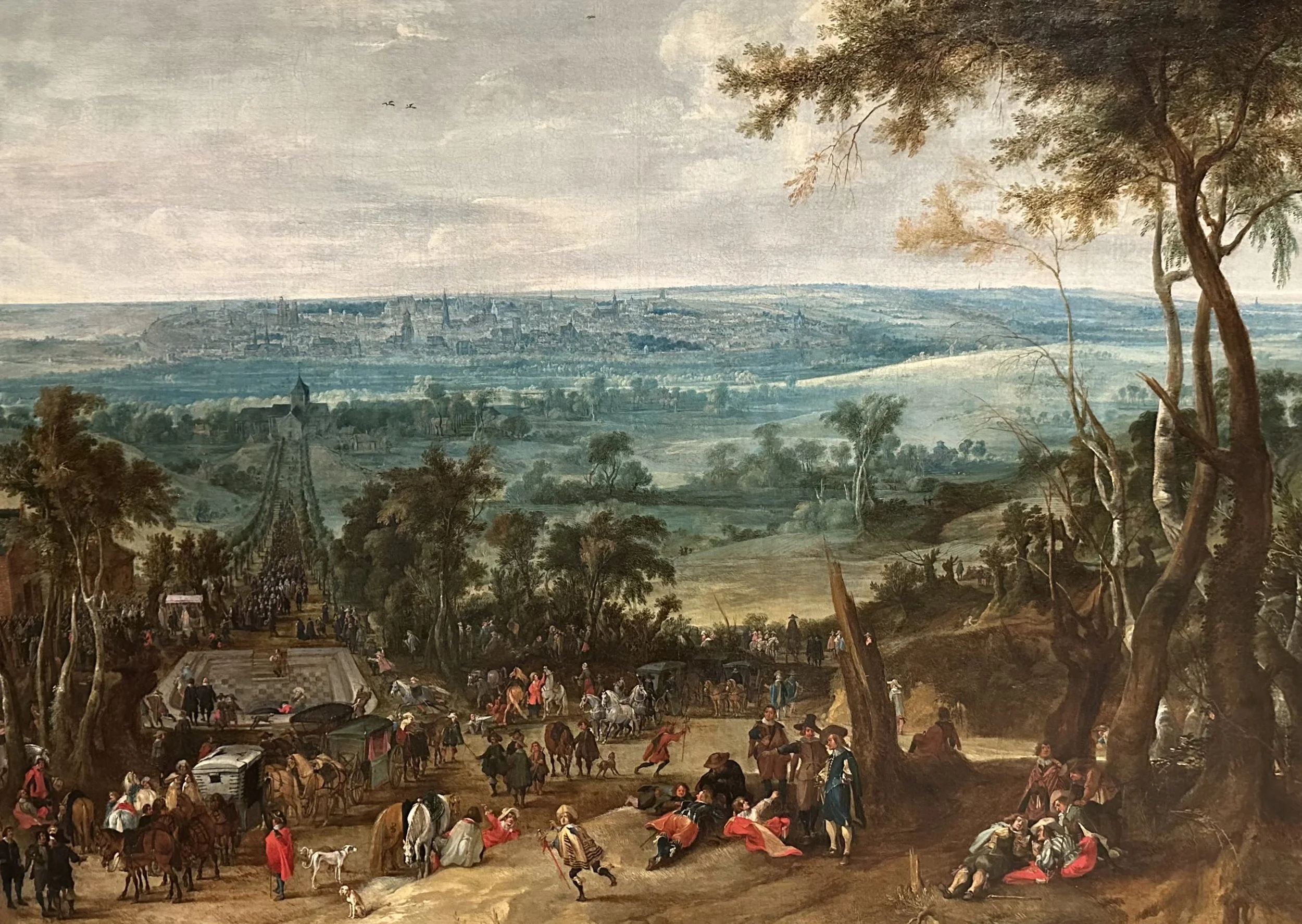 1631 Painting The Pilgrimage of the Infanta Isabella to Laeken in 1623? by Peeter Snayers