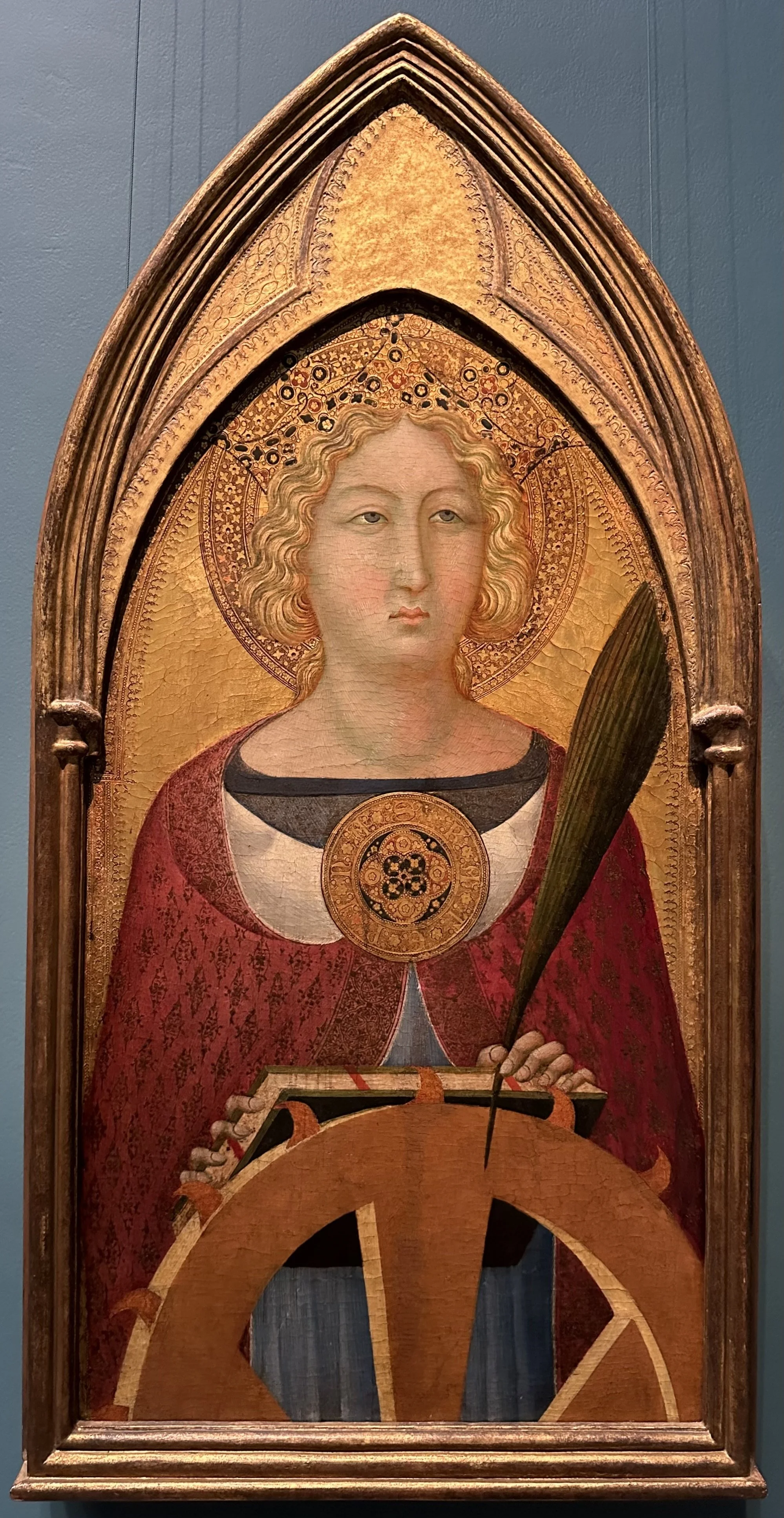 1340 Saint Catherine of Alexandria by Bartolomeo Bulgarini