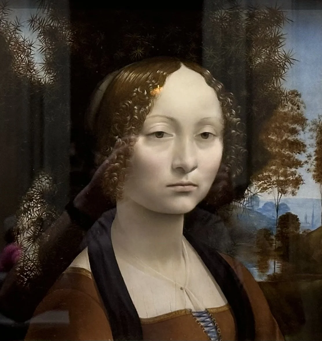 1474 Portrait of Ginerva de Benci by Da Vinci