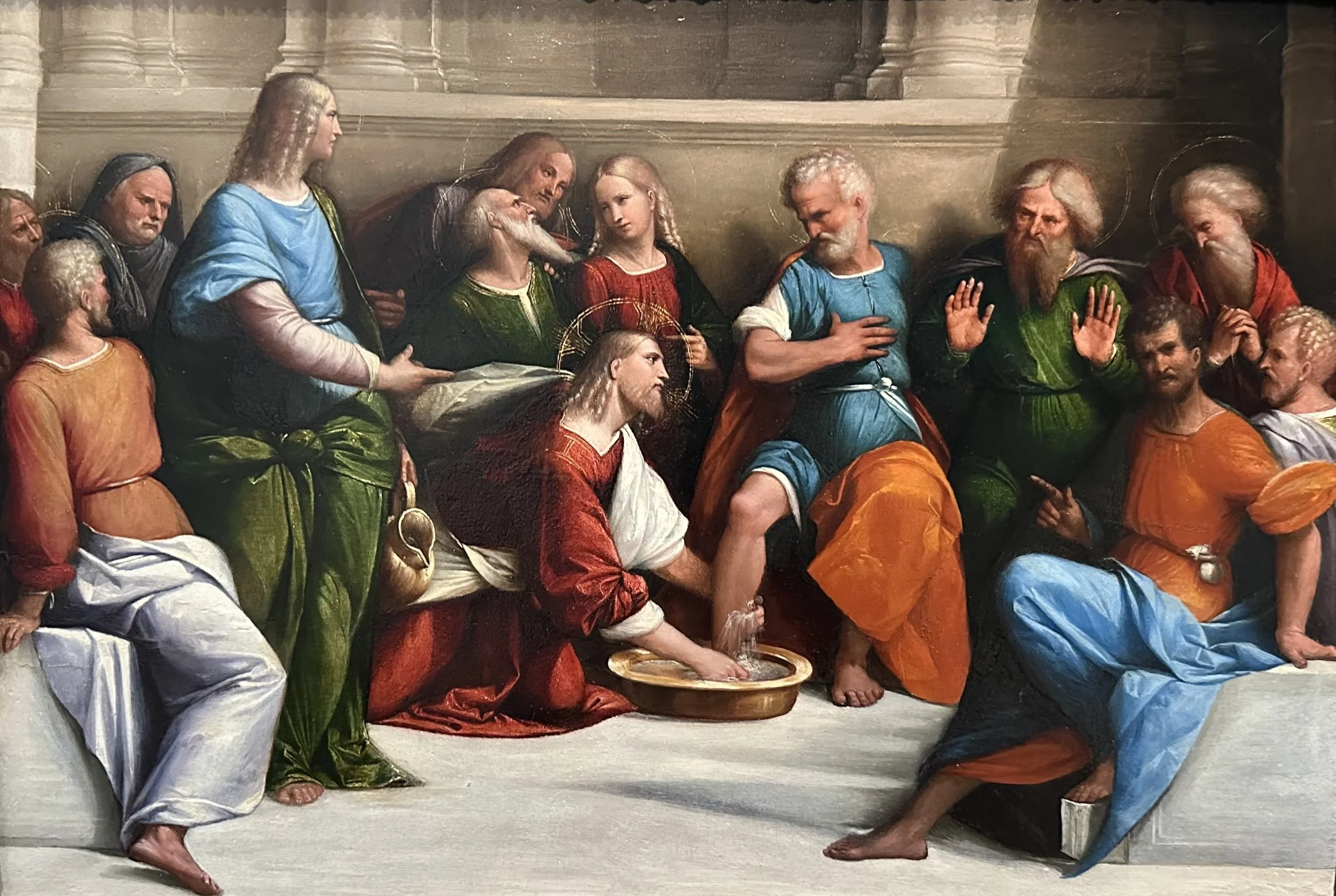 1525 Christ Washing the Disciples Feet by Garofalo