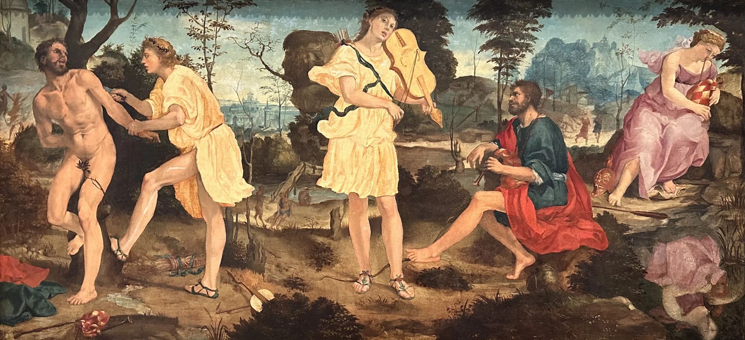 1540 Apollo and Marsyas by Michelangelo Anselmi