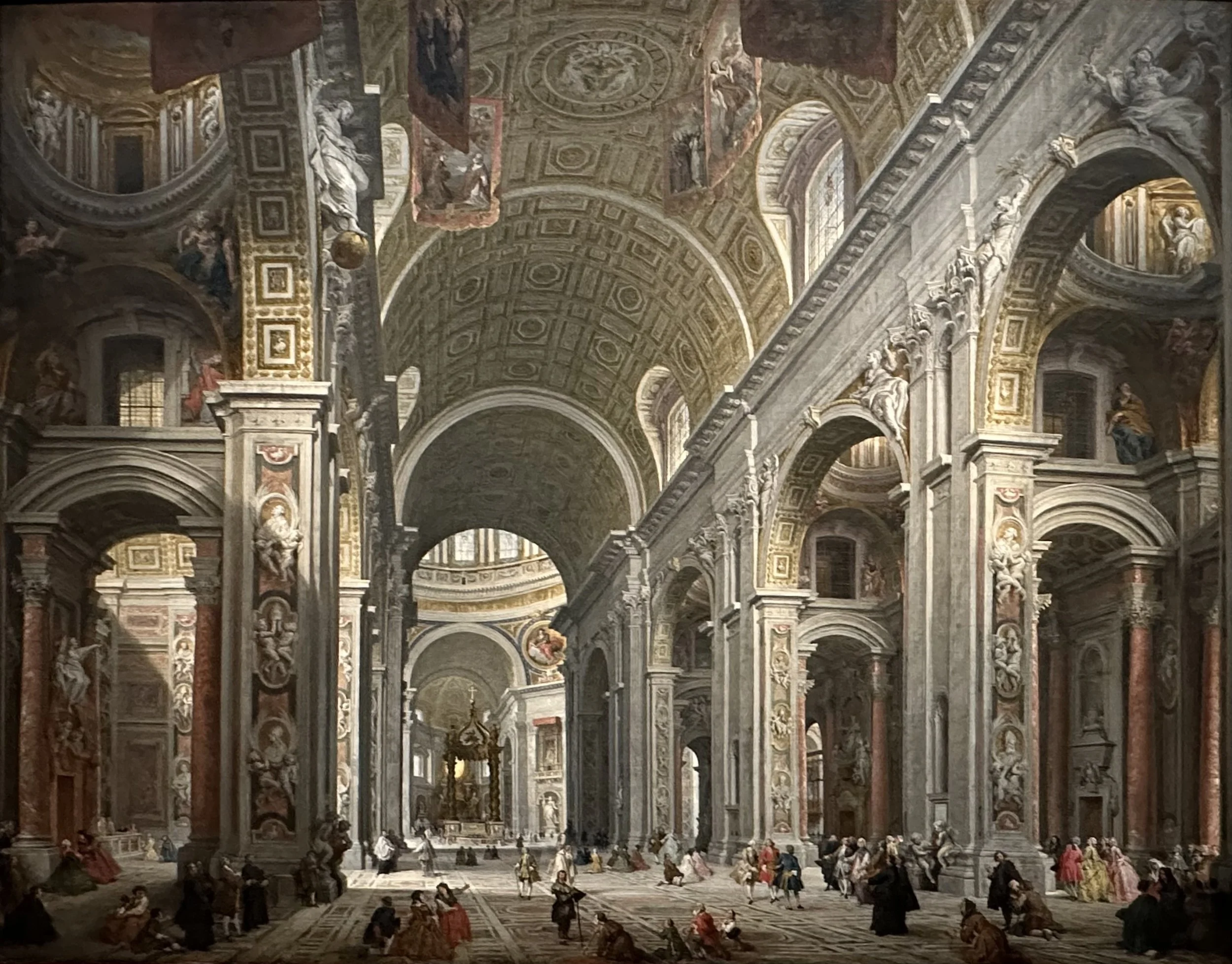 1754 Interior of Saint Peters by Giovanni Paolo Panini