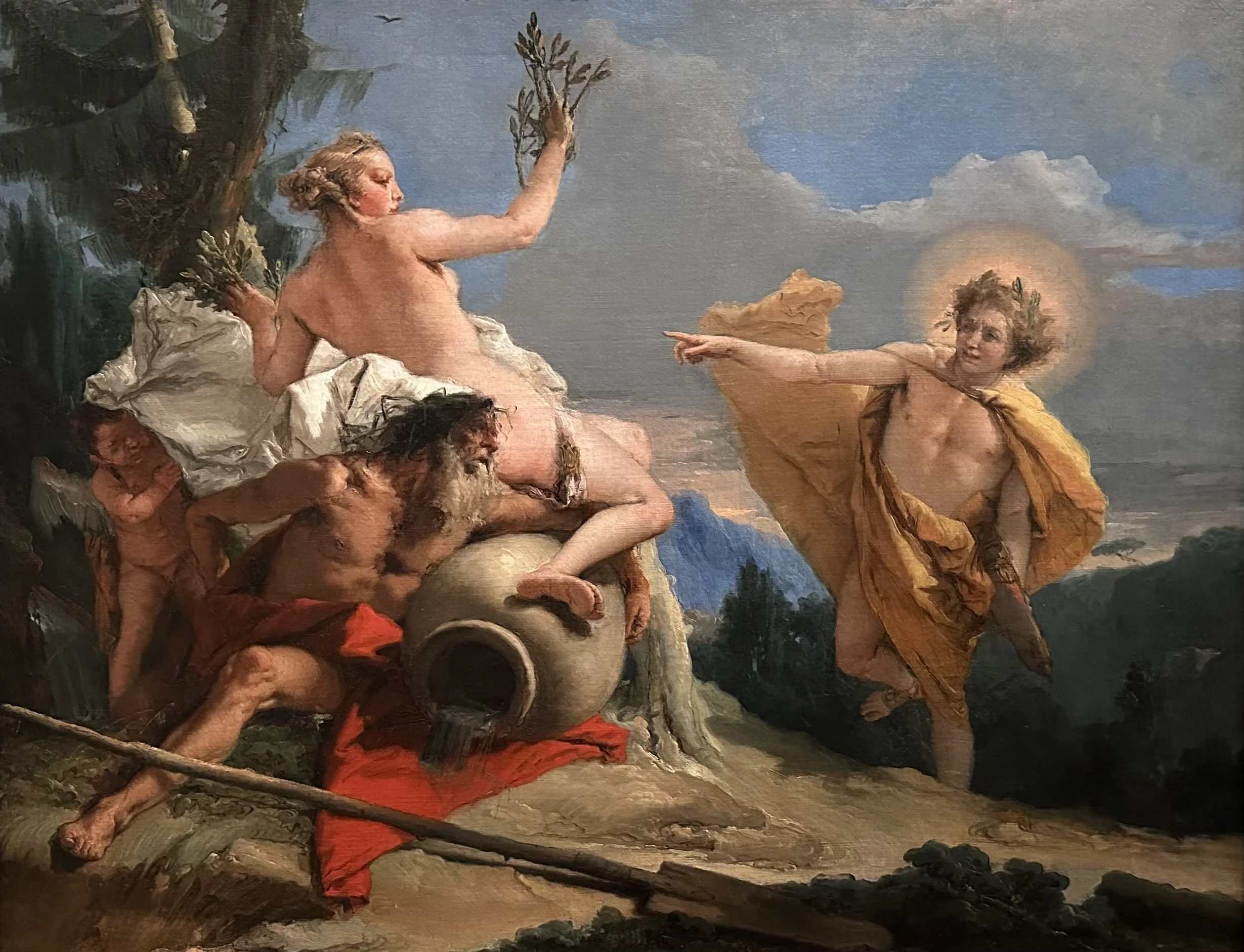 1755 Apollo Pursuing Daphne by Giovanni Battista Tiepolo