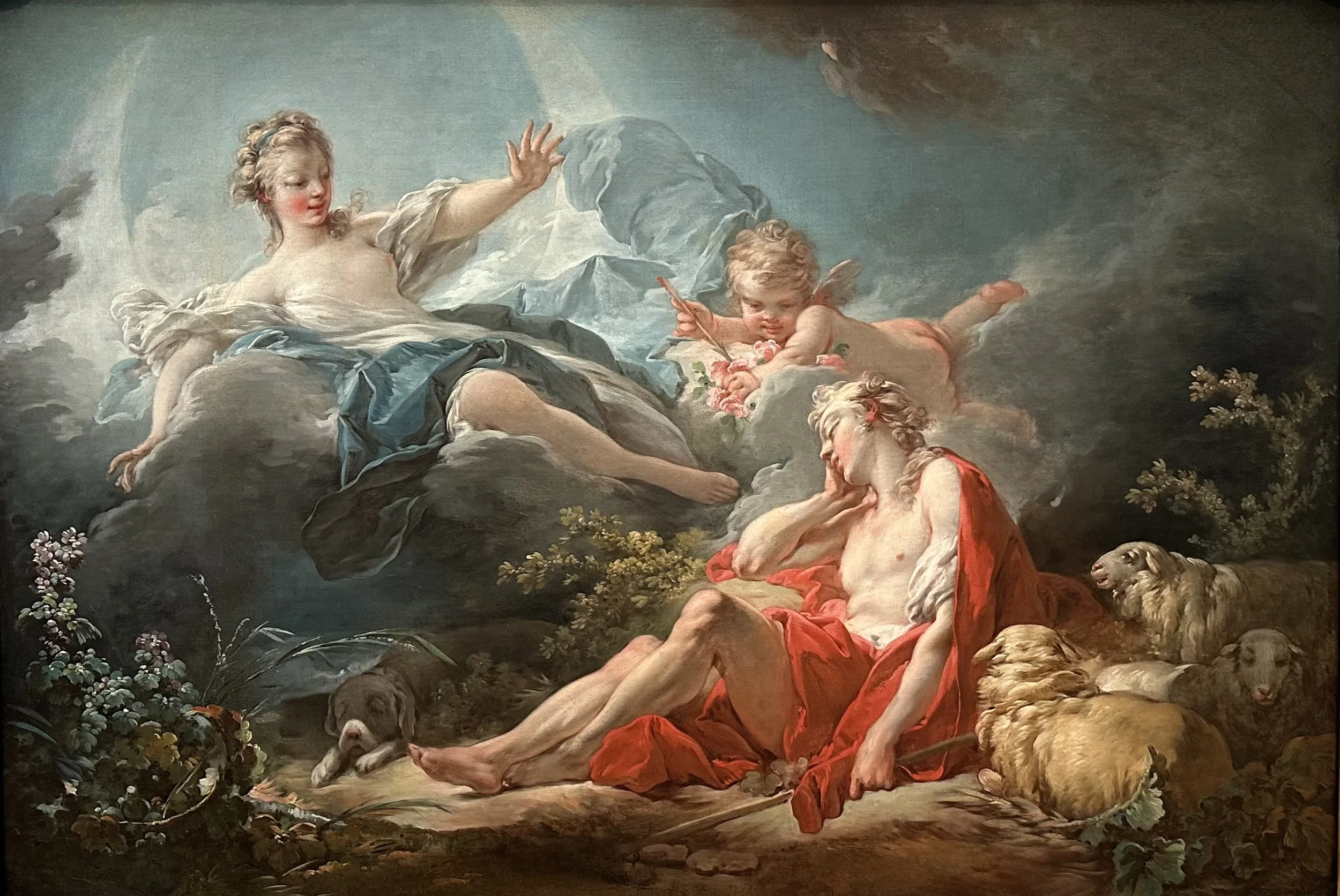 1756 Diana and Endymion by Jean Honore Fragonard
