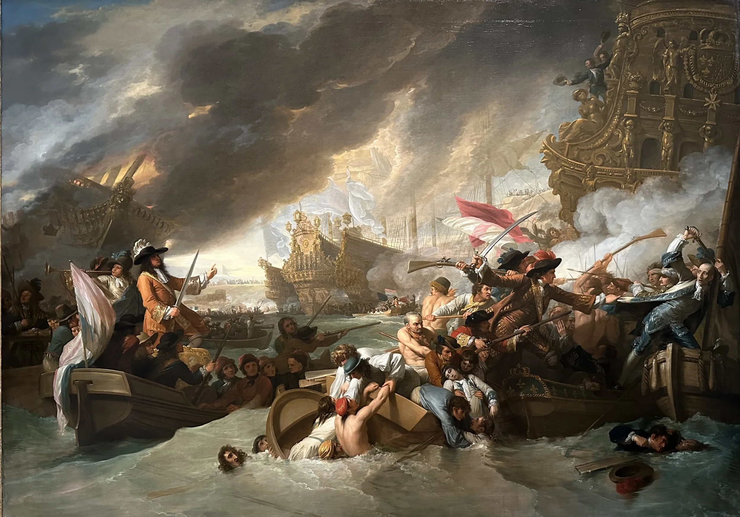 1778 The Battle of La Hogue by Bejamin West