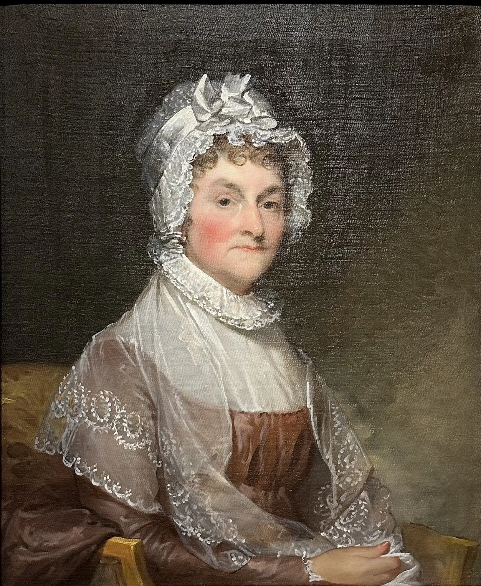 1800 Abigail Smith Adams by Gilbert Stuart