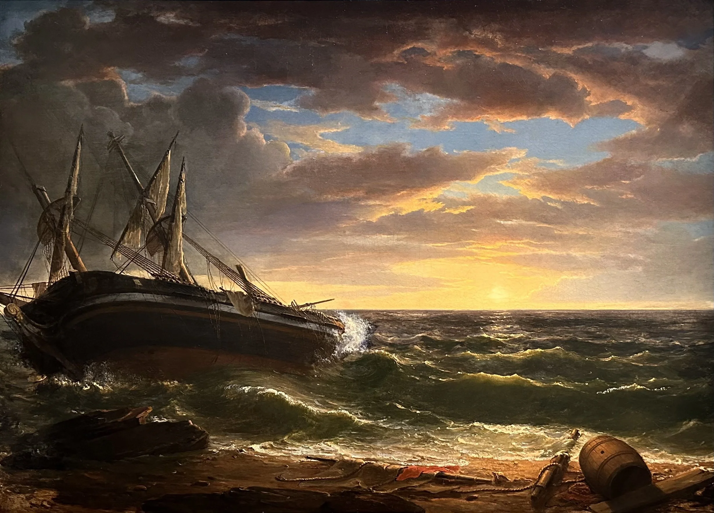 1844 The Stranded Ship by Asher Brown Durand