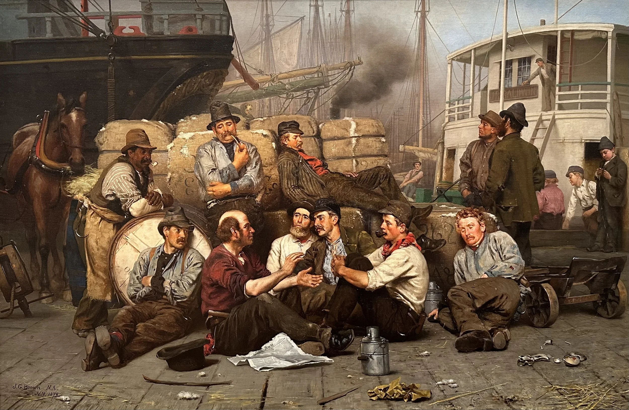 1879 The Longshoremens Noon by John George Brown