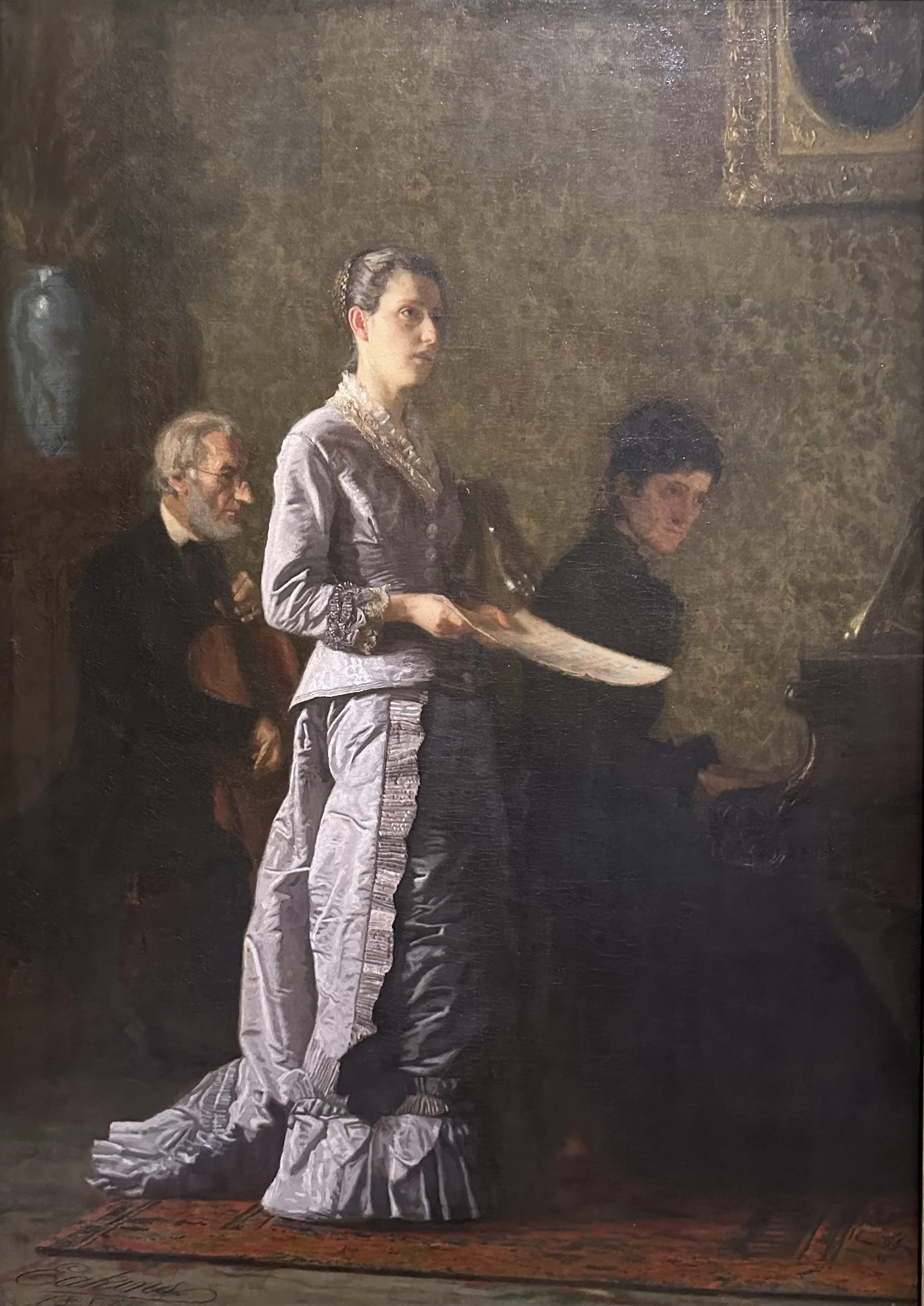 1881 Singing a Pathetic Song by Thomas Eakins
