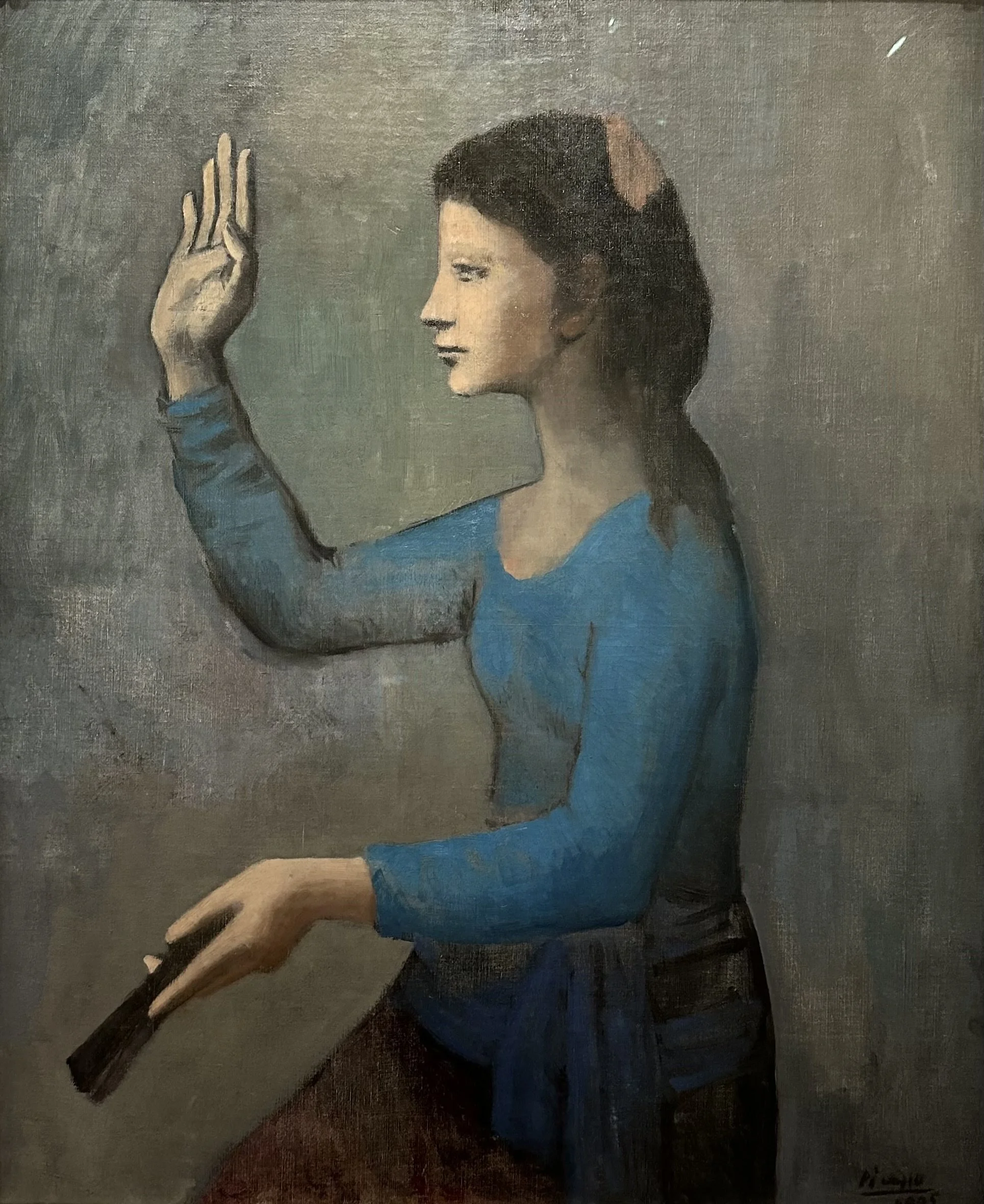 1905 Lady with a Fan by Pablo Picasso